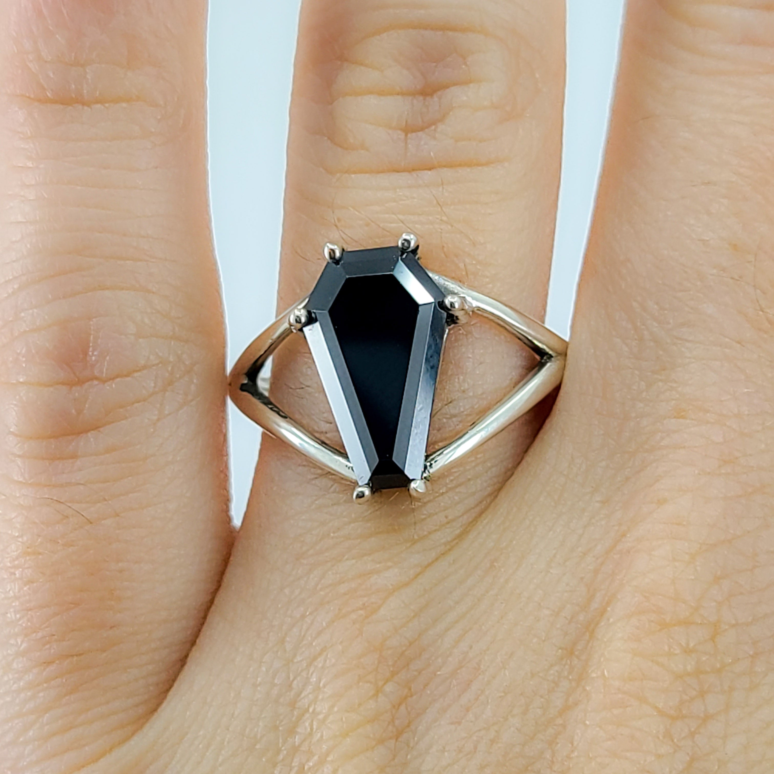 Big Coffin Sterling Silver Ring - 8x13 - Color Options - Inchoo Bijoux