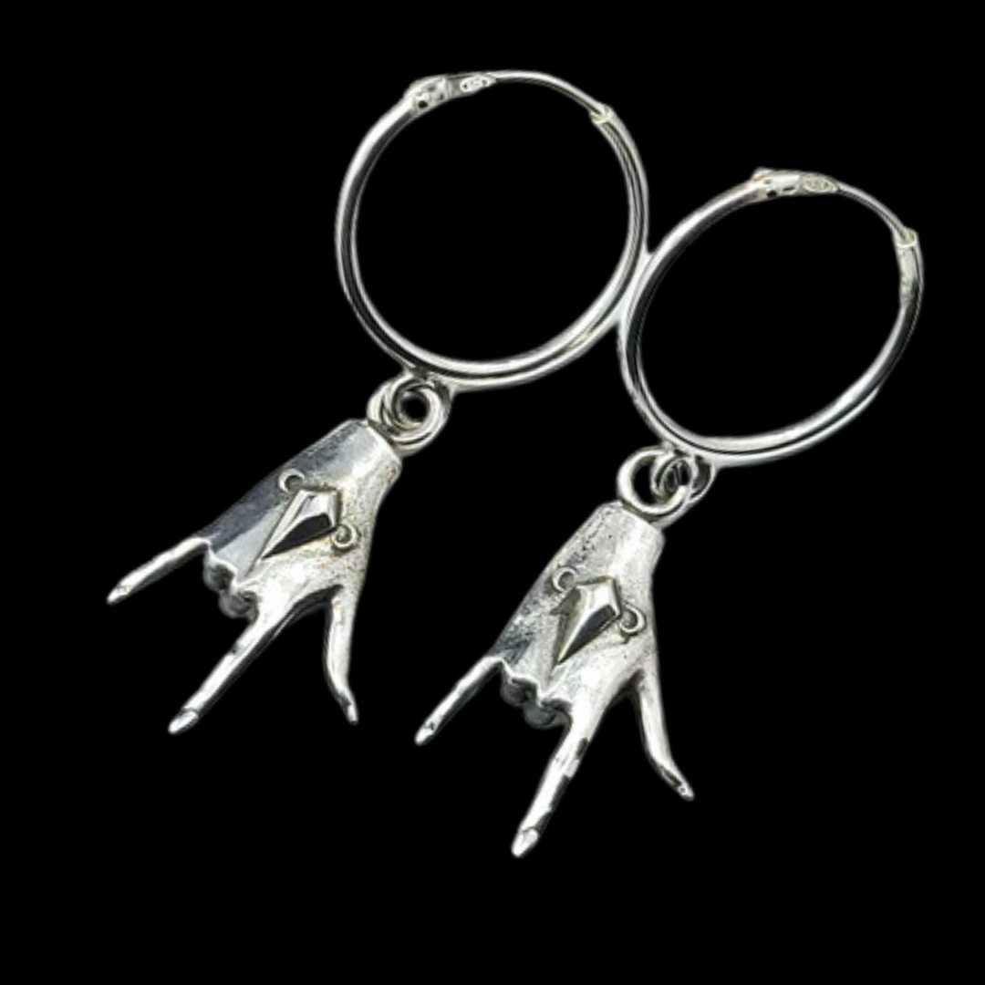 ASL ILY Hoop Earrings, I Love You Hoops