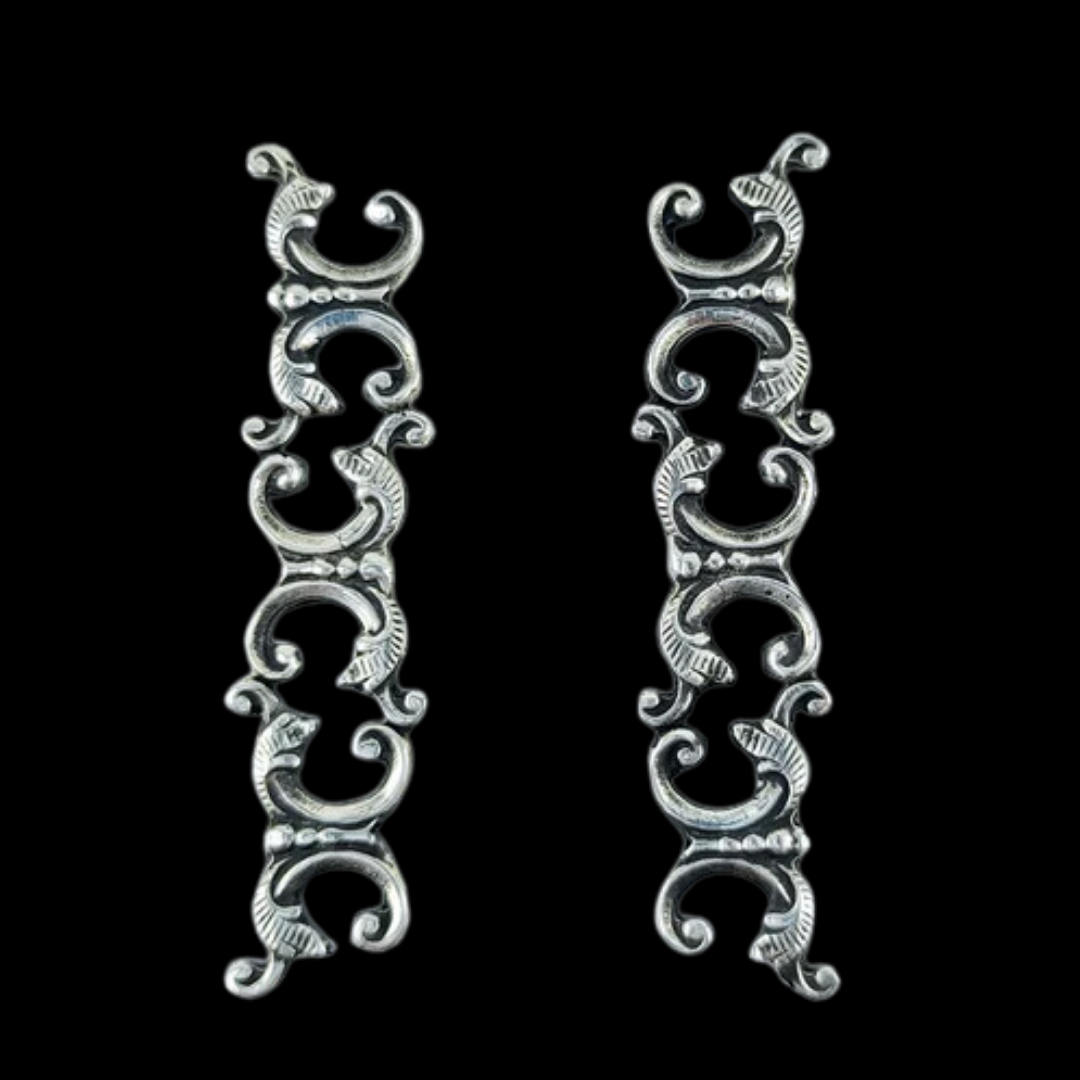 Ornate Baroque Long Earrings - Inchoo Bijoux