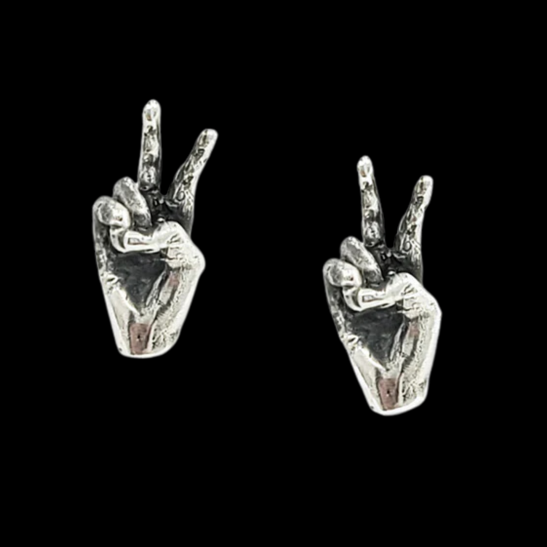 Peace Sign Earrings - Stand with Ukraine