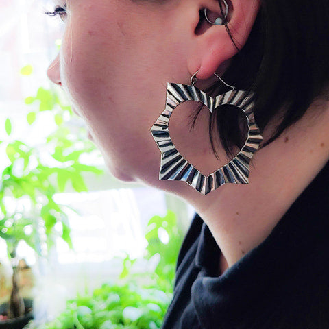 Big Open Sacred Heart Earrings-Earrings-Inchoo Bijoux-Inchoo Bijoux