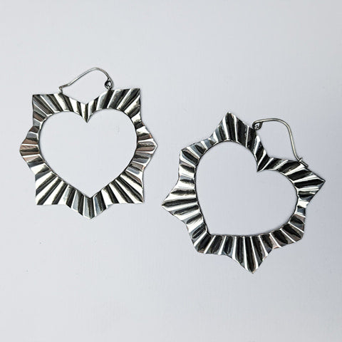 Big Open Sacred Heart Earrings-Earrings-Inchoo Bijoux-Inchoo Bijoux