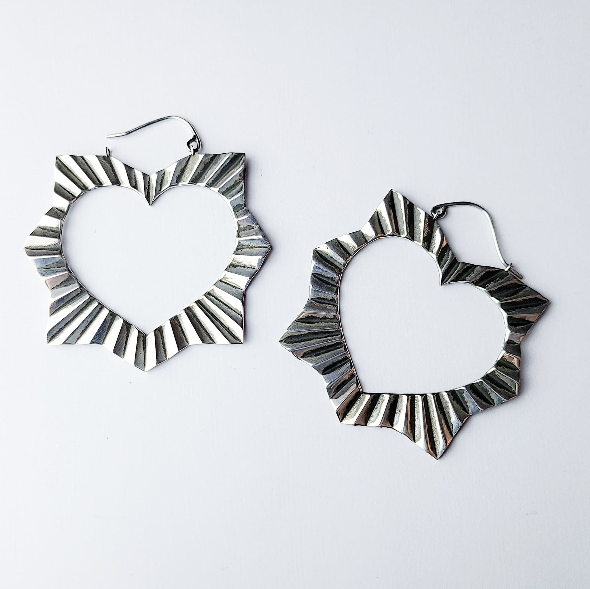 Big Open Sacred Heart Earrings-Earrings-Inchoo Bijoux-Inchoo Bijoux