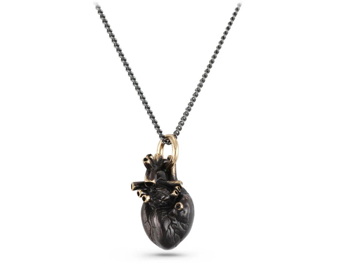 Collier - Anatomical Heart - black bronze