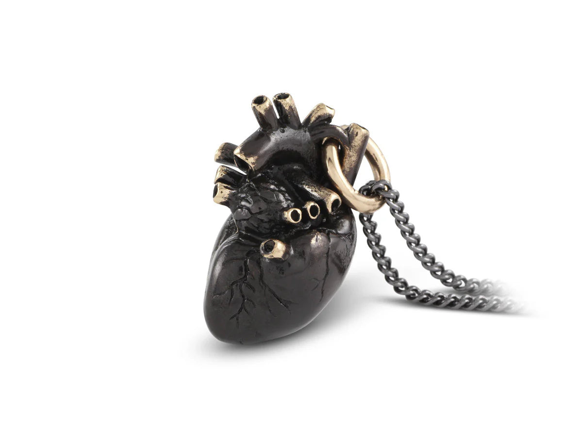 Collier - Anatomical Heart - black bronze