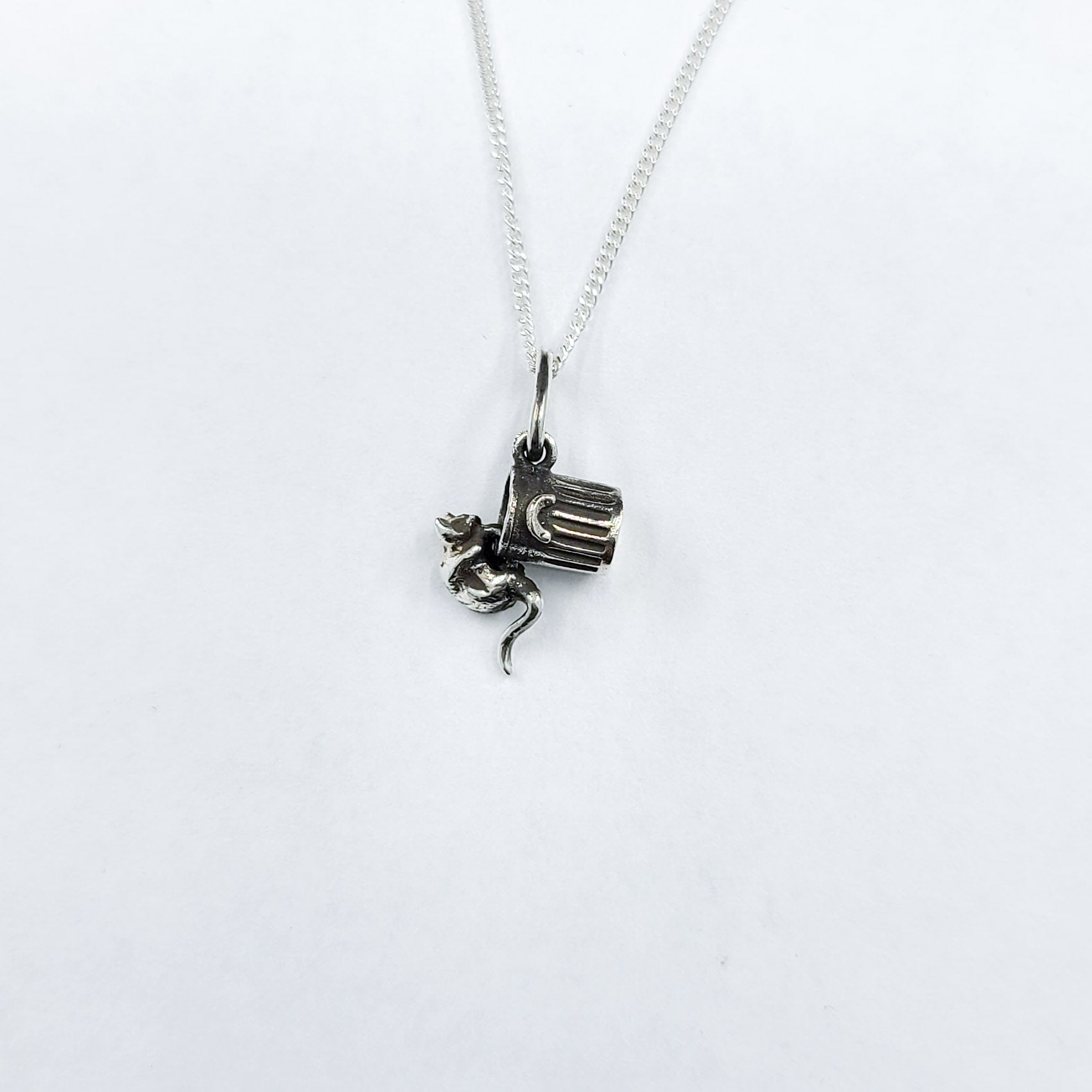 Tiny Rat Garbage Can Pendant