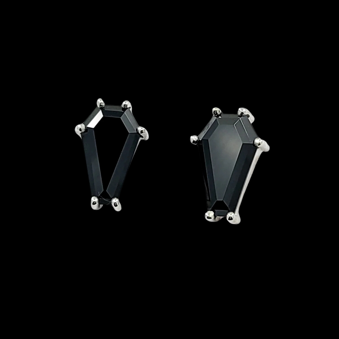 Big Coffin Stud Earrings (8x13) - Color Selection - Inchoo Bijoux
