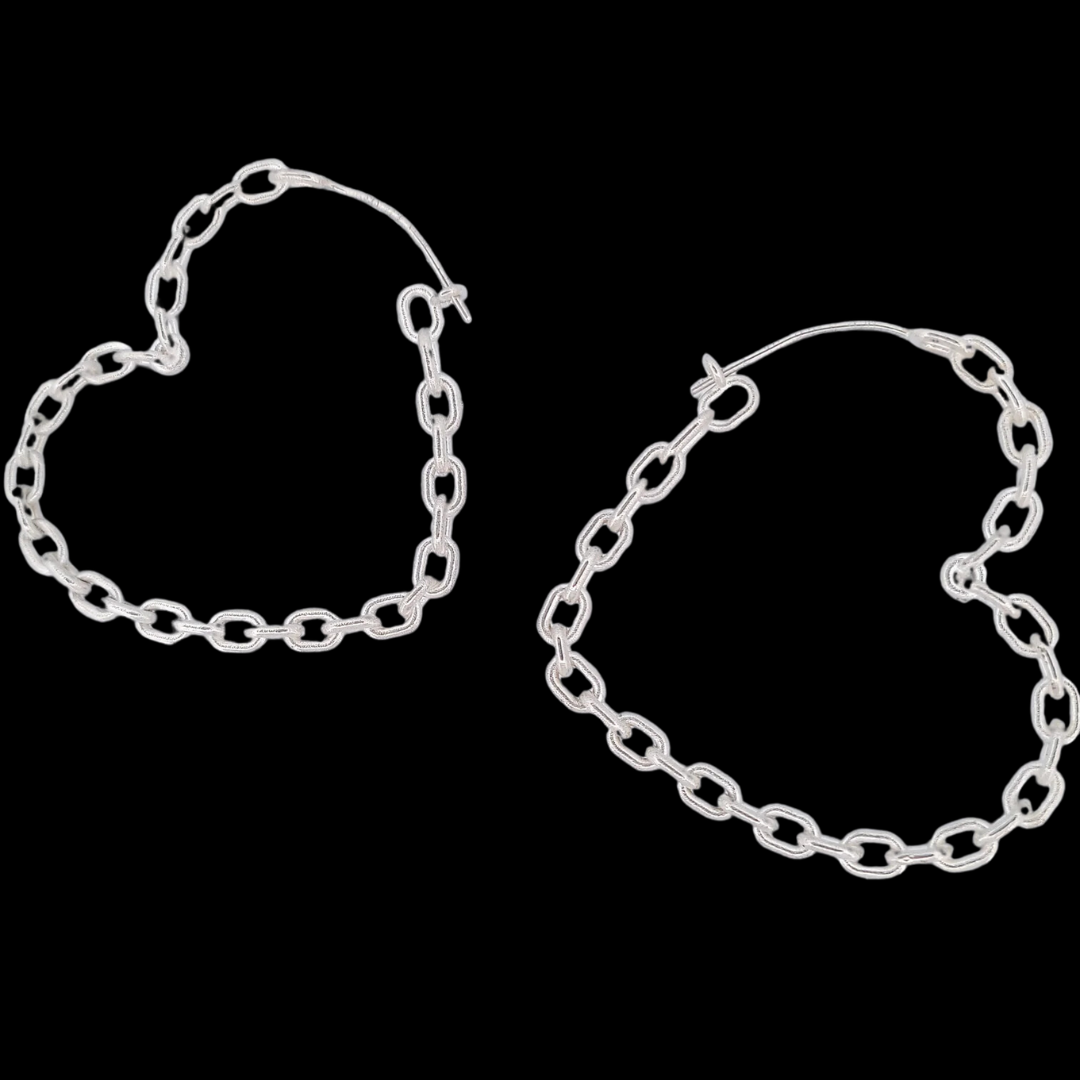 Big Heart Chain Hoops