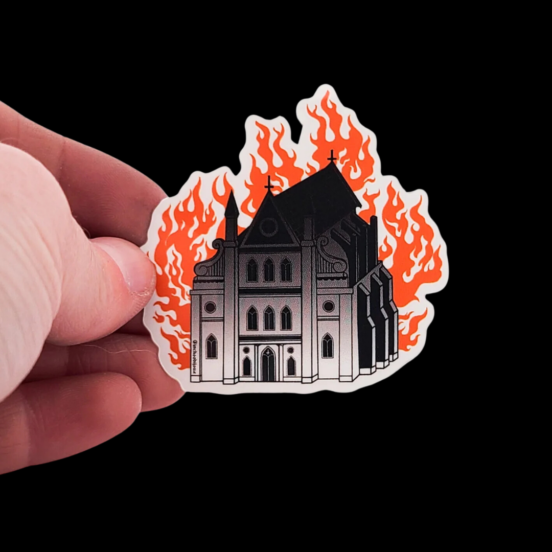 Burning Church - Every Child Matters - Vinyl Sticker - Inchoo Bijoux