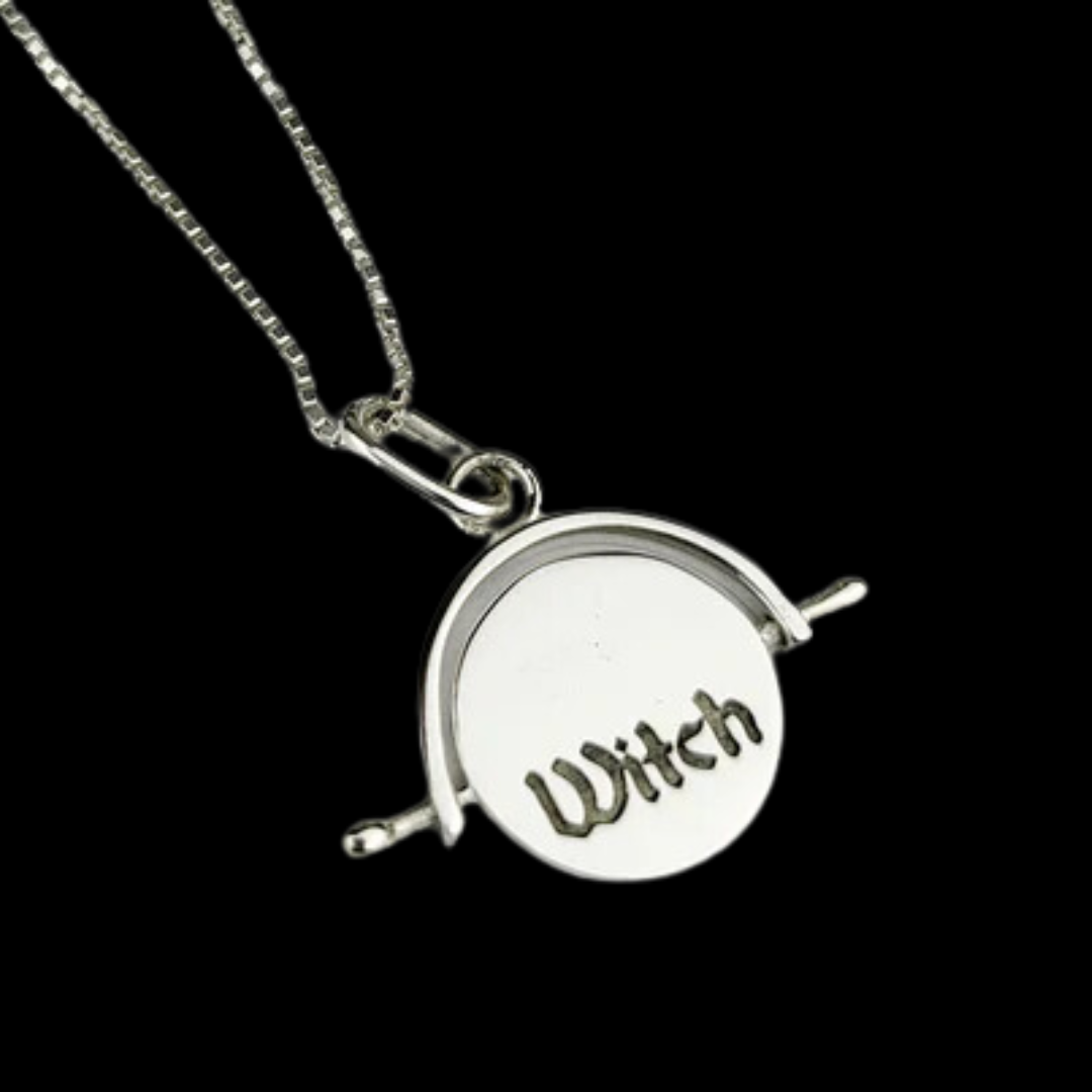 Bad Witch Fidget Spinner Pendant - Inchoo Bijoux
