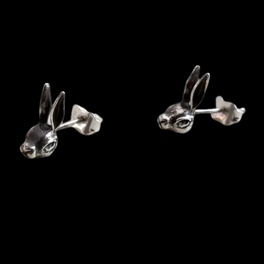 Silver Bunny Earrings - Inchoo Bijoux