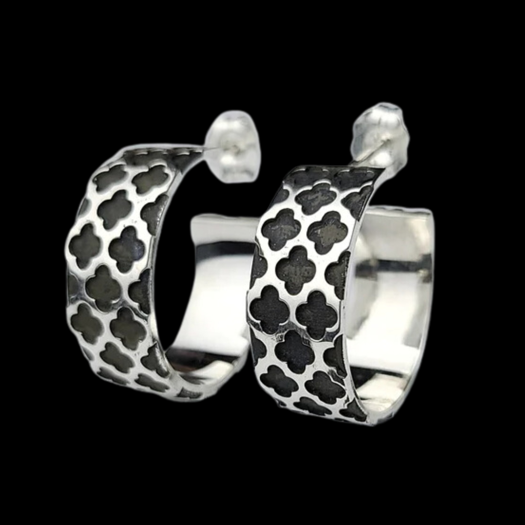 Wide Confess your Sins Hoop Earrings