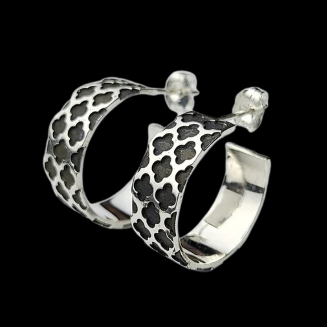 Wide Confess your Sins Hoop Earrings