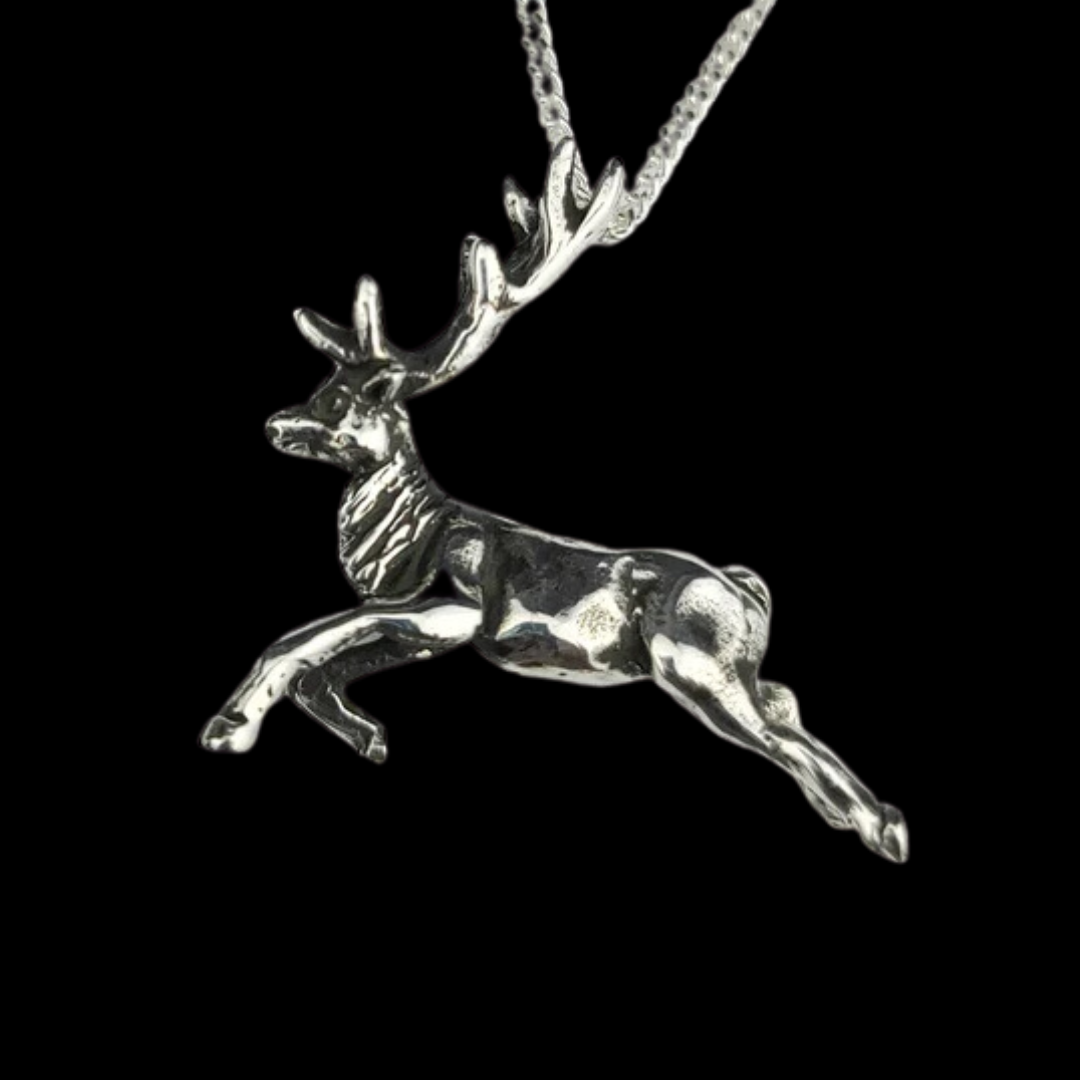 Silver Deer Pendant - Inchoo Bijoux