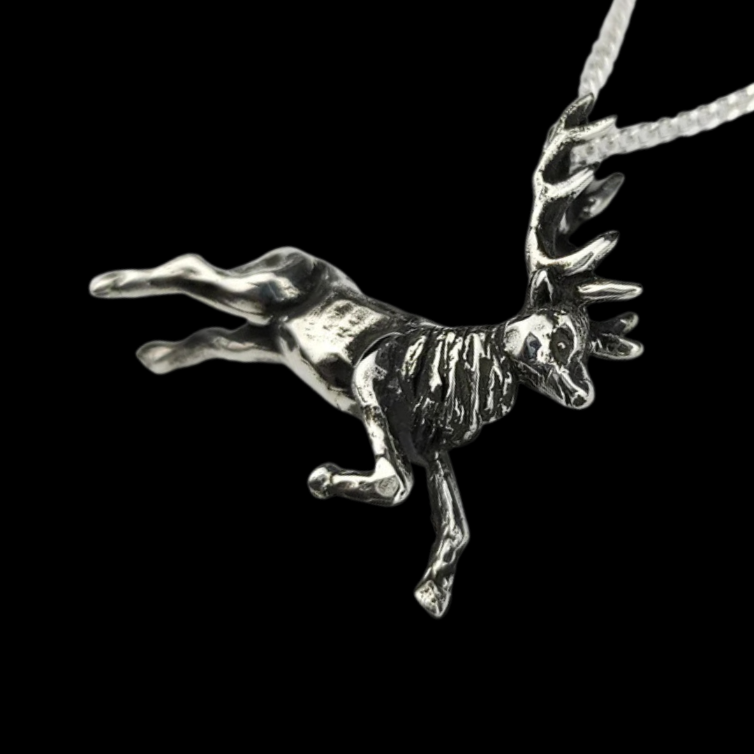 Silver Deer Pendant - Inchoo Bijoux