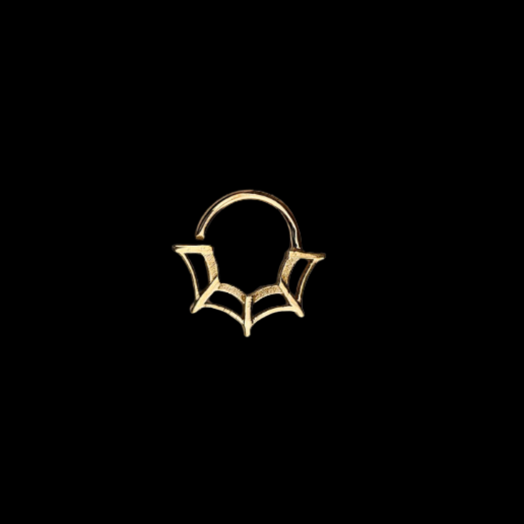 Gold Spider Web Septum - Gold Options