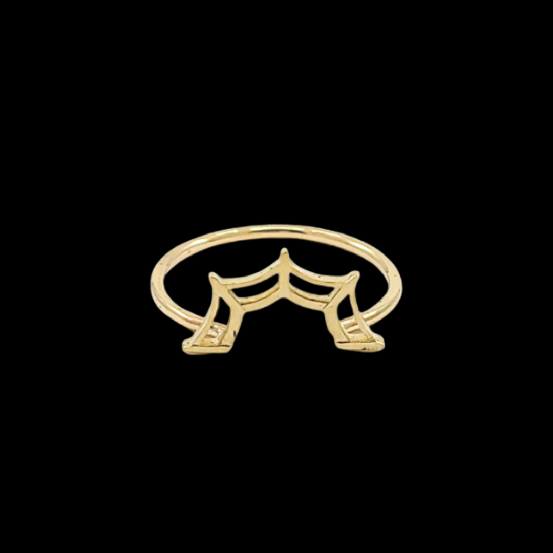 Stackable Web Wedding Ring - Gold Options