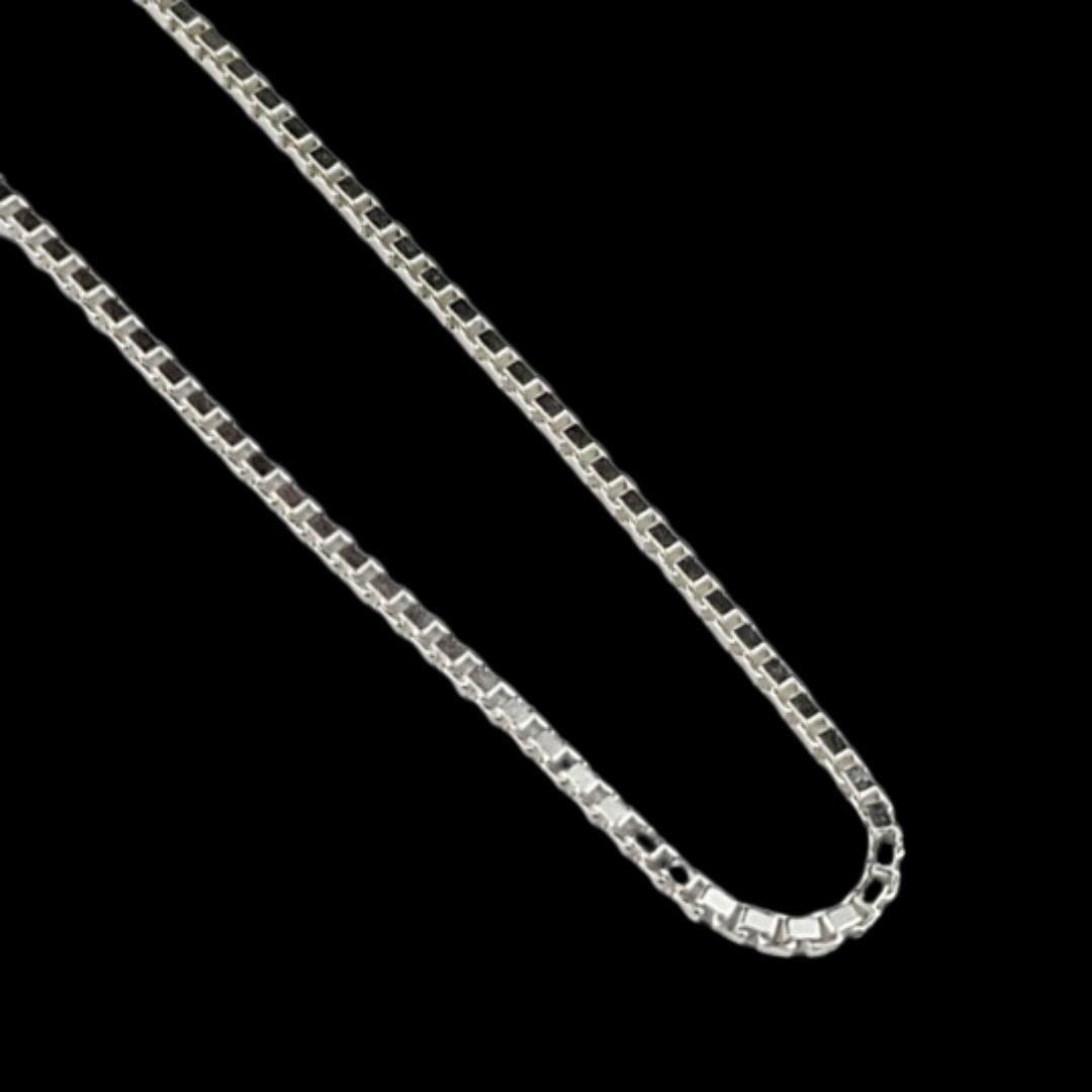 1mm Box Chain Sterling Silver