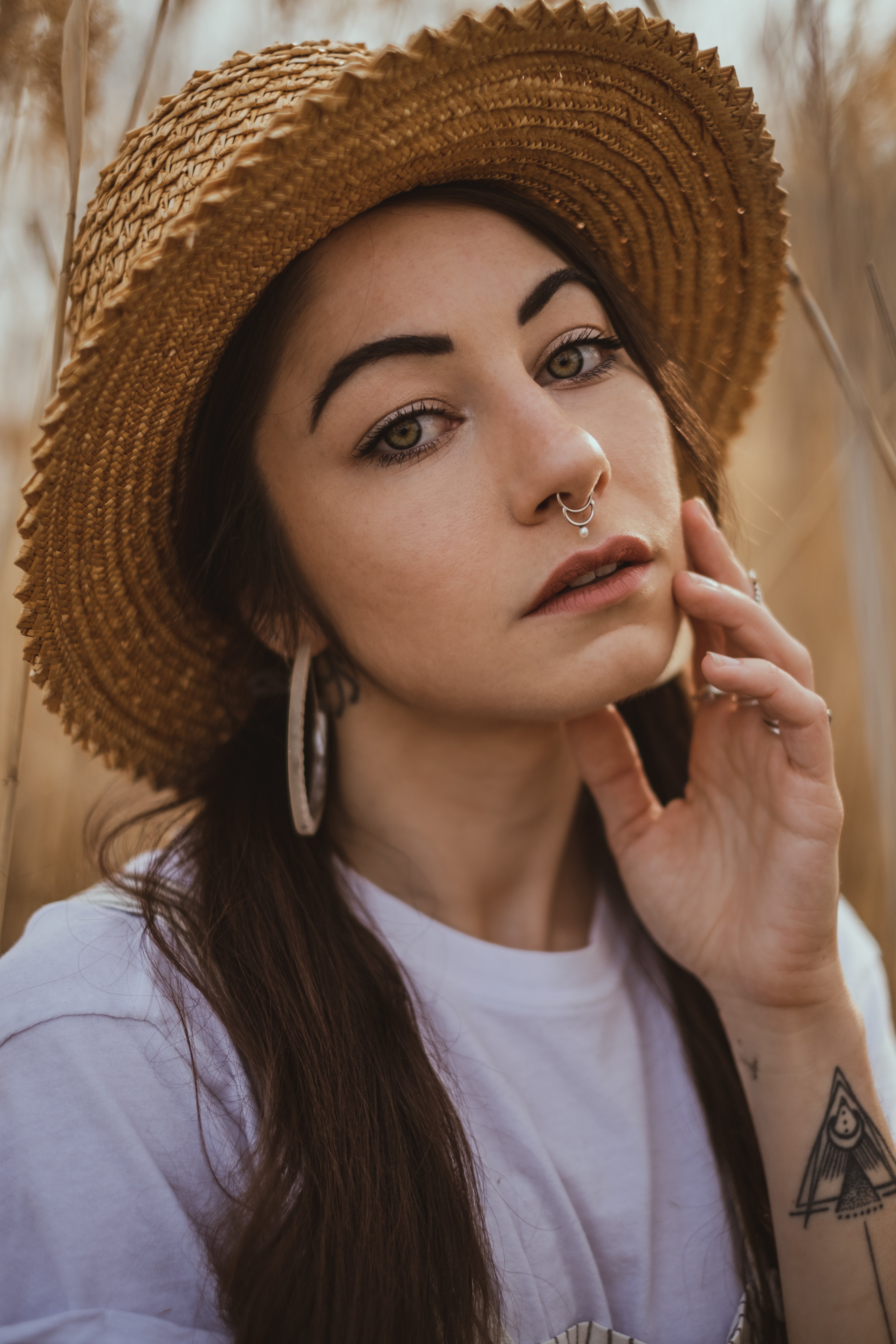 White Pearl Septum Ring - Inchoo Bijoux