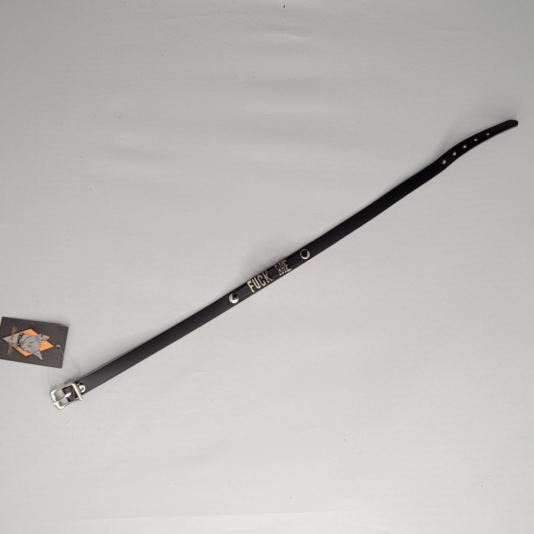 Choker - word no spike - fuck me - FLCK800 Large- Thin Fuck Me LARGE