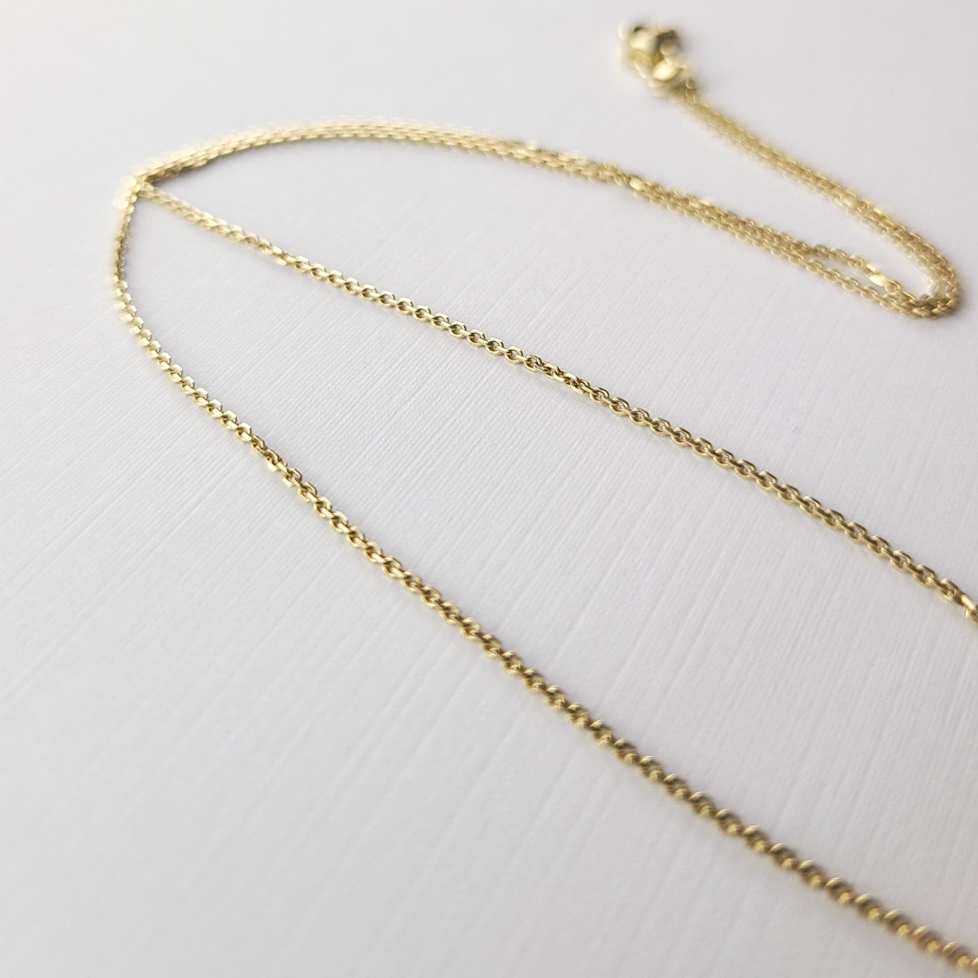 Yellow Gold Chisel Cable Chain 10K - 14K