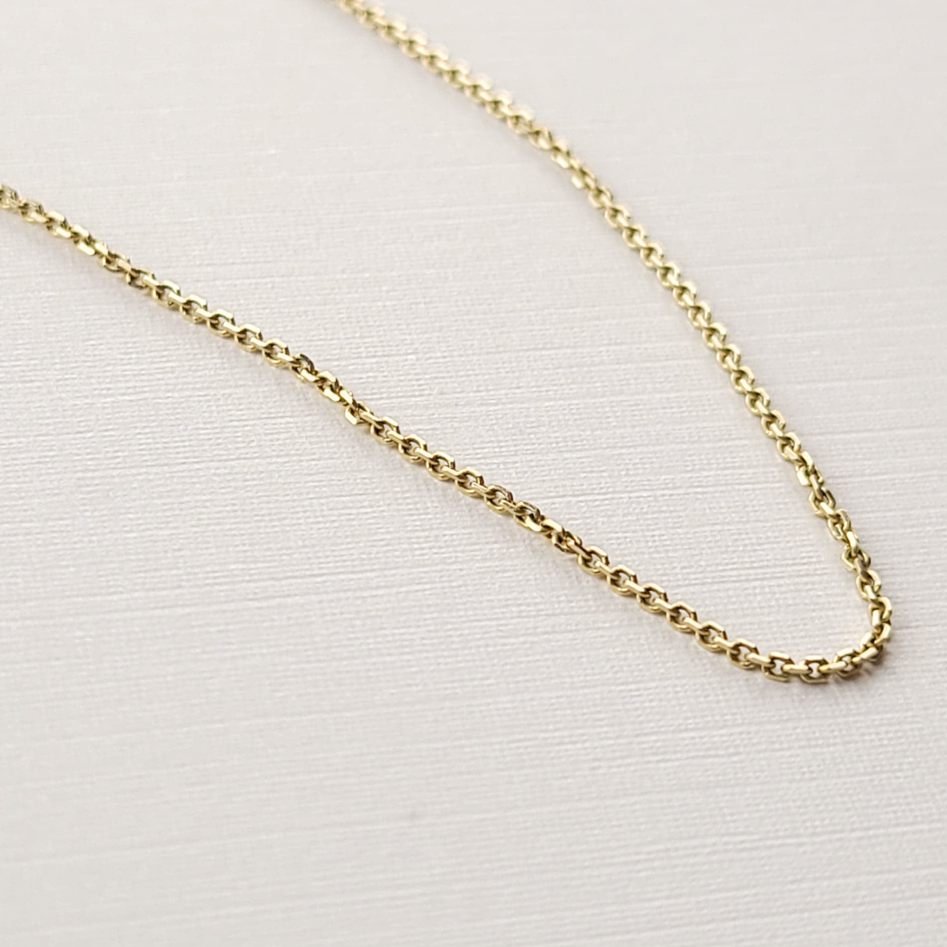 Yellow Gold Chisel Cable Chain 10K - 14K