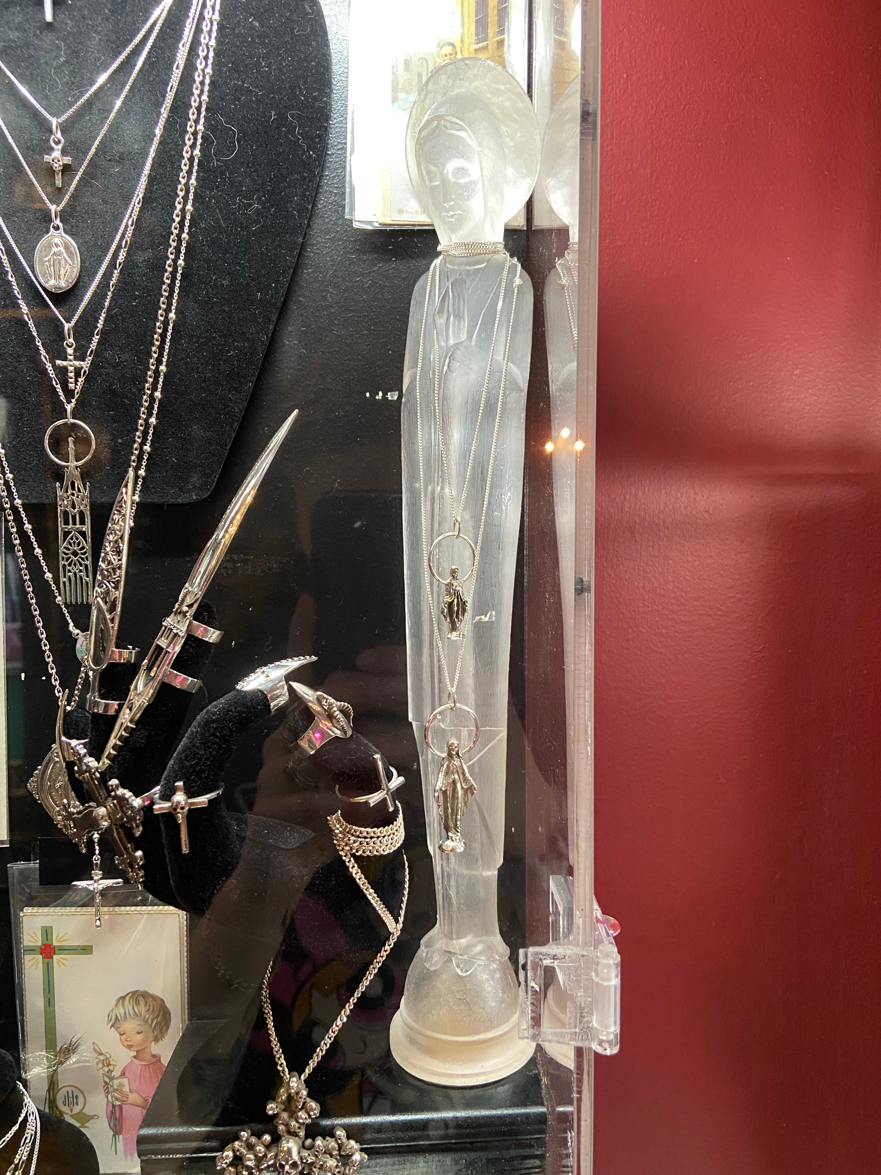 Statuette Vierge Marie Madonne Transparente - Clear Virgin Mary Madonna Statue