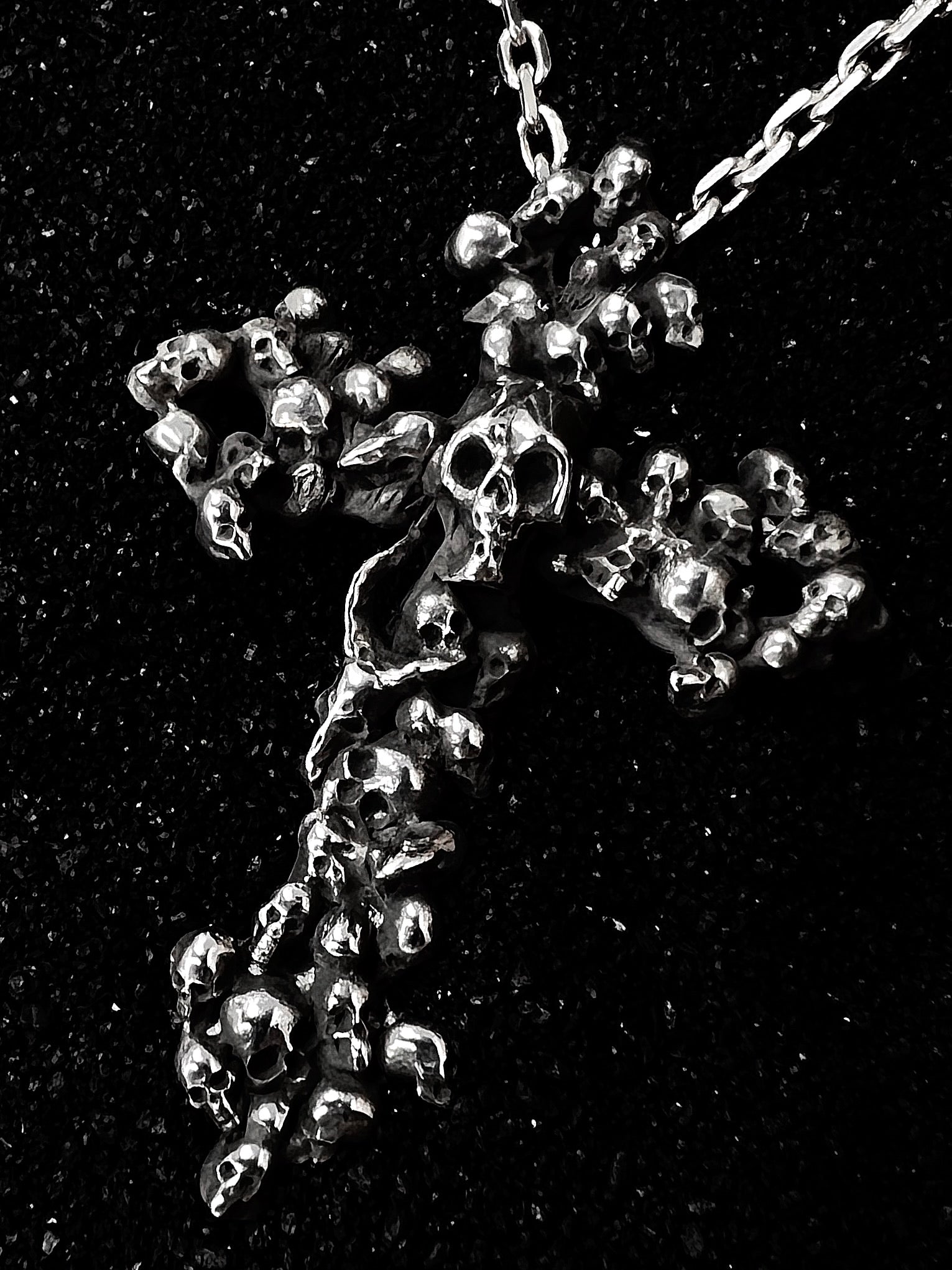 Catacombs Heavy Skull Cross Pendant