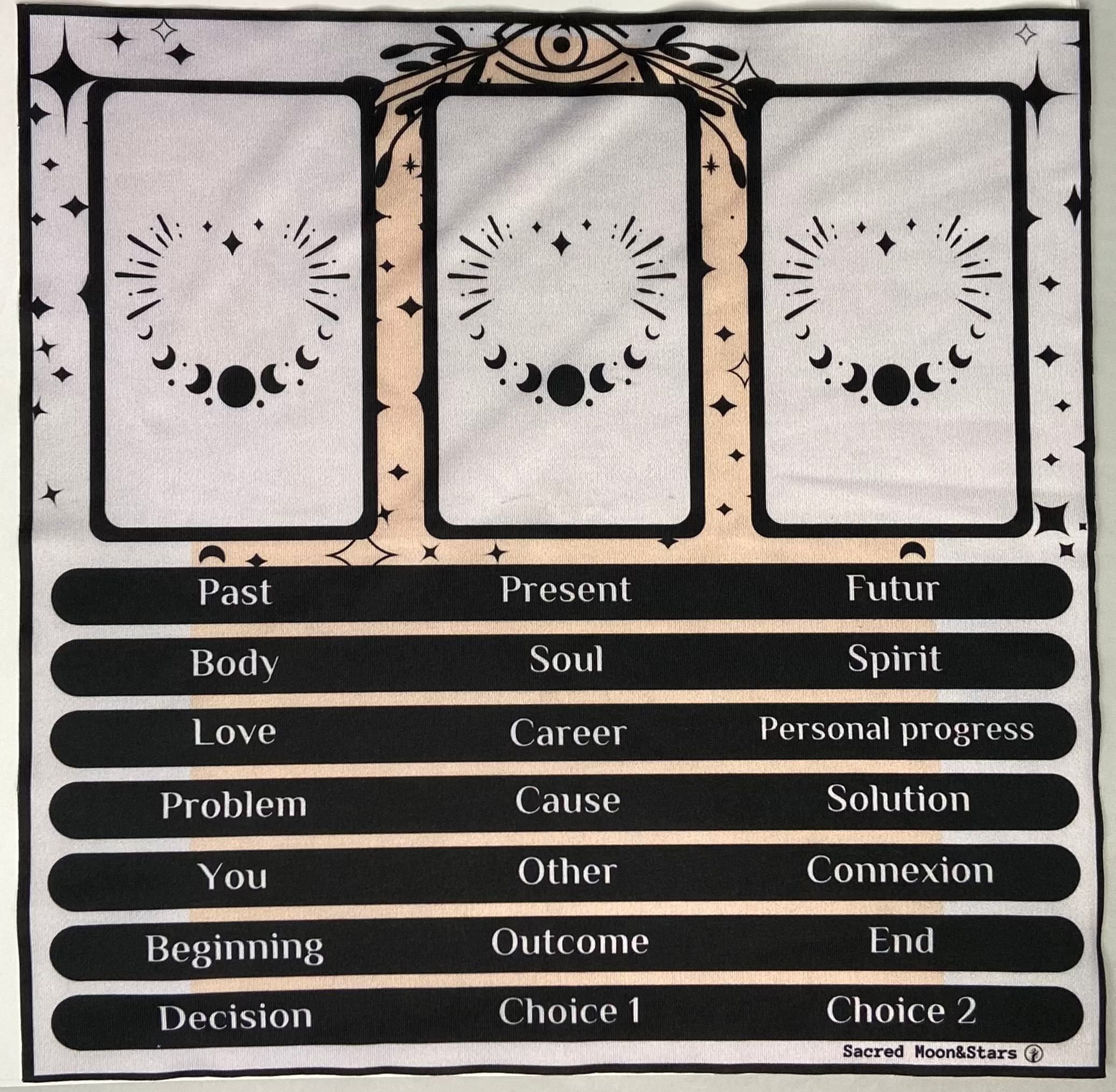 3 Cartes Tarot Spread En-FR