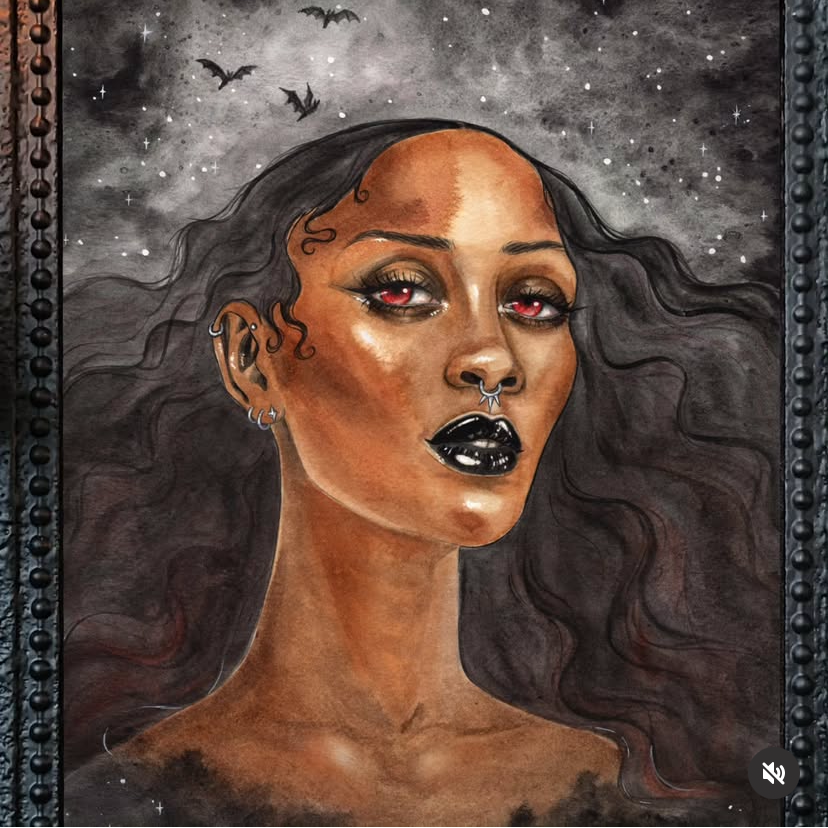 Imprime - Vampire Lady - print 8.5 x 10