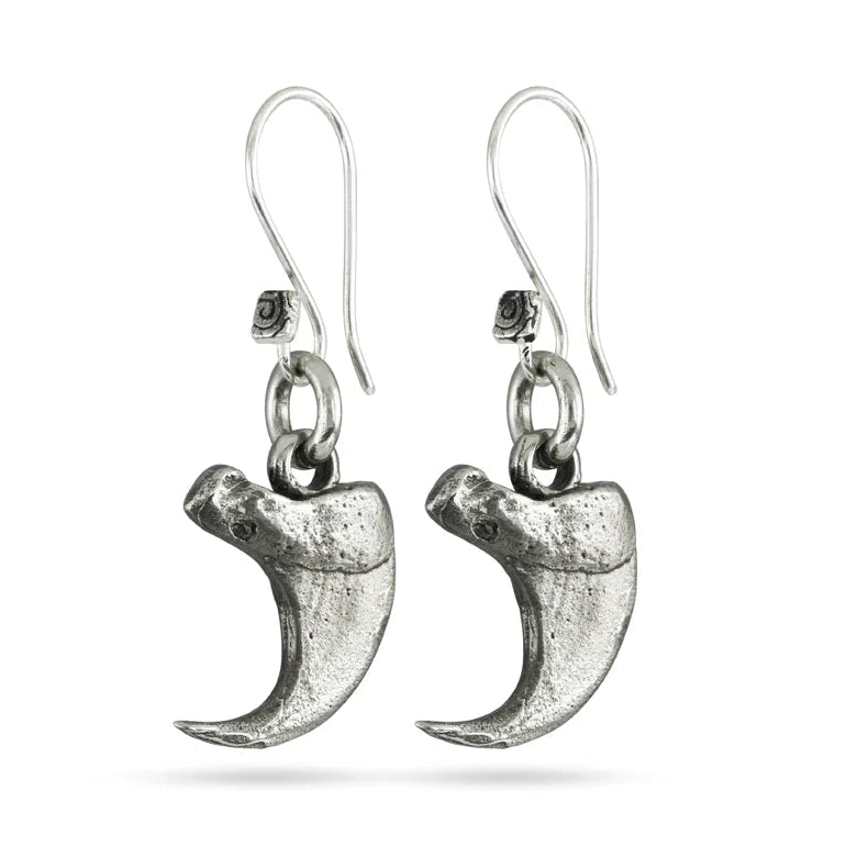 BO - lynx claw white bronze - Earrings
