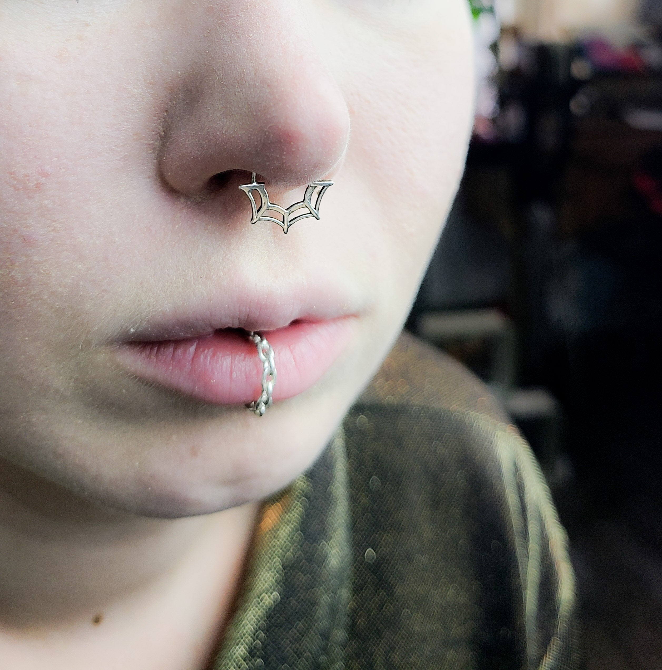Spiderweb Nose Ring Septum Piercing - Inchoo Bijoux