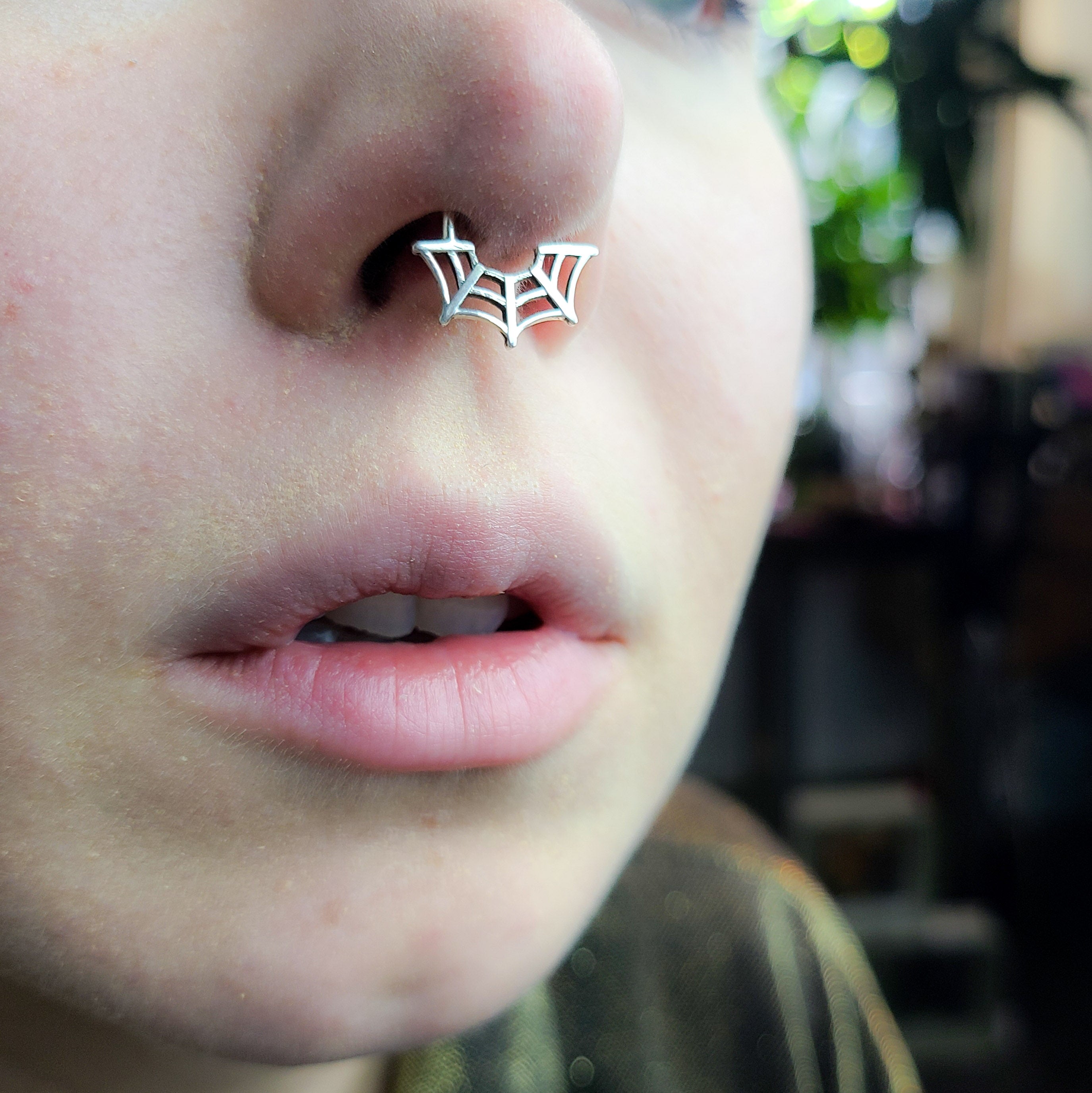 Spider Web Halloween Septum Piercing - Inchoo Bijoux
