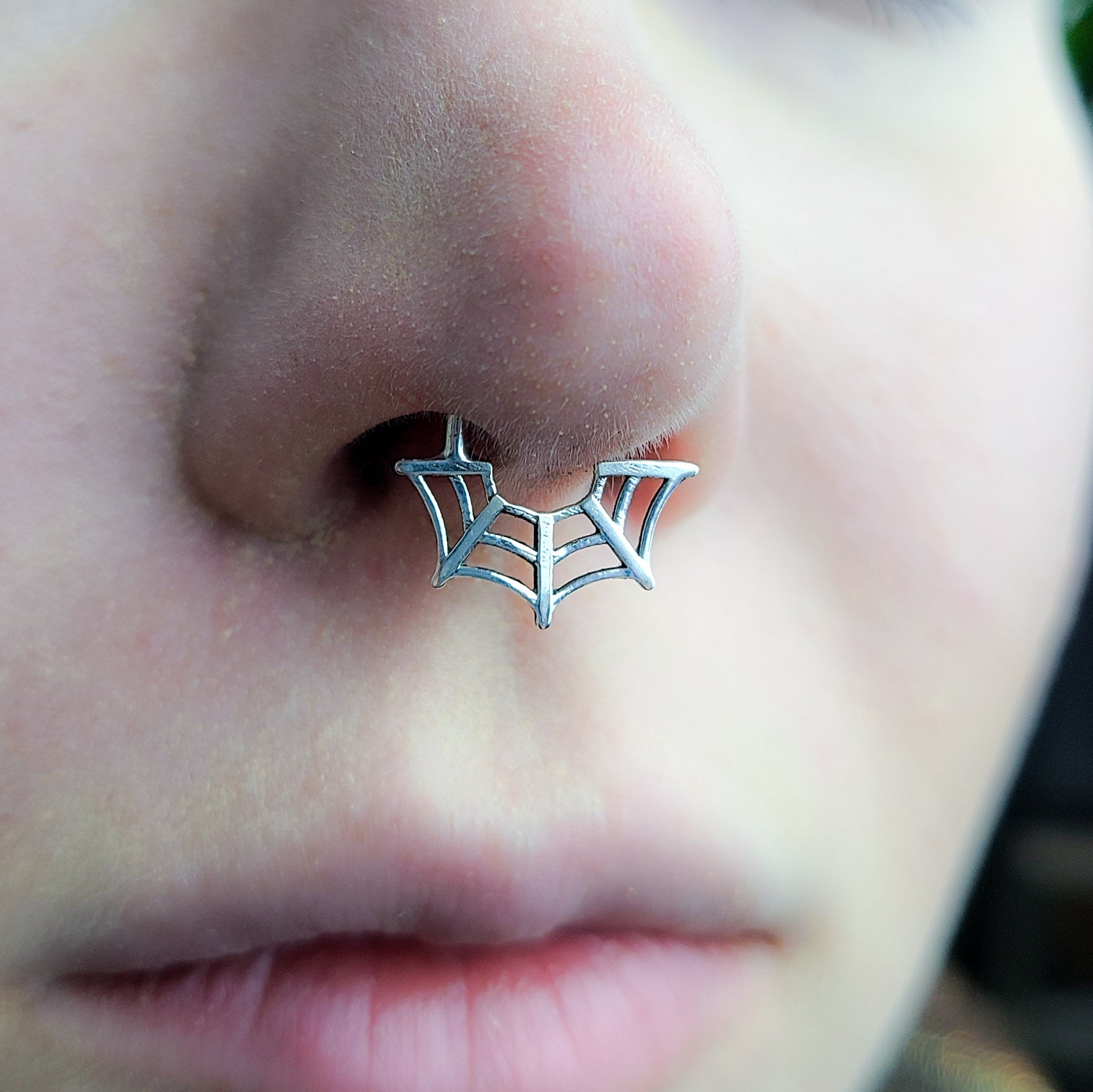 Spider Web Halloween Septum Piercing - Inchoo Bijoux