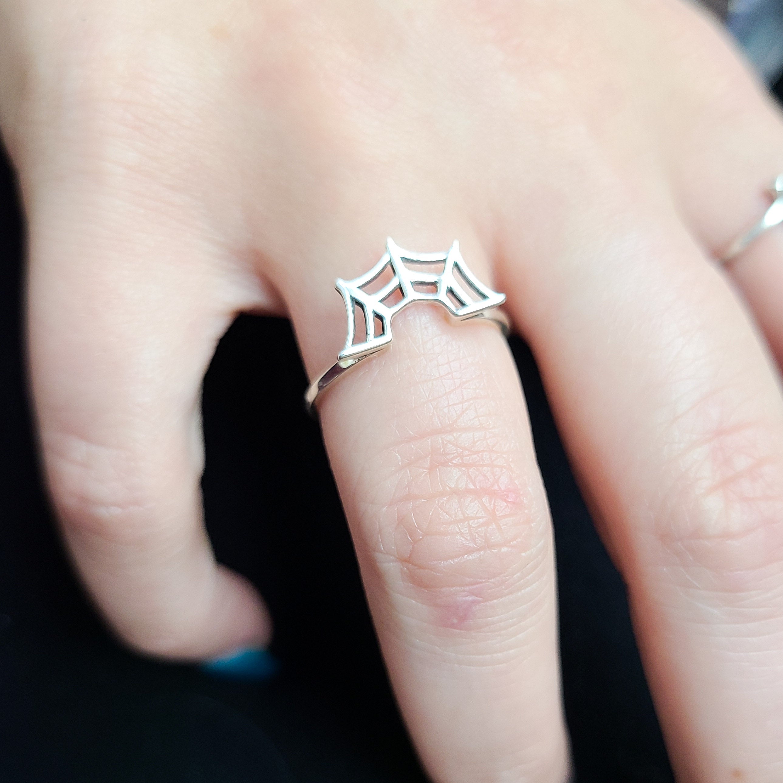 Stackable Spider web Ring