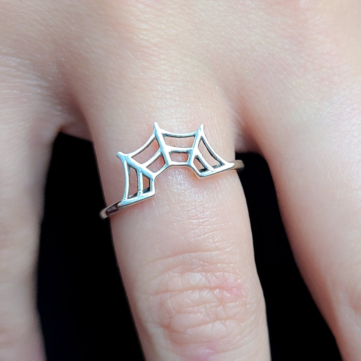Stackable Spider web Ring
