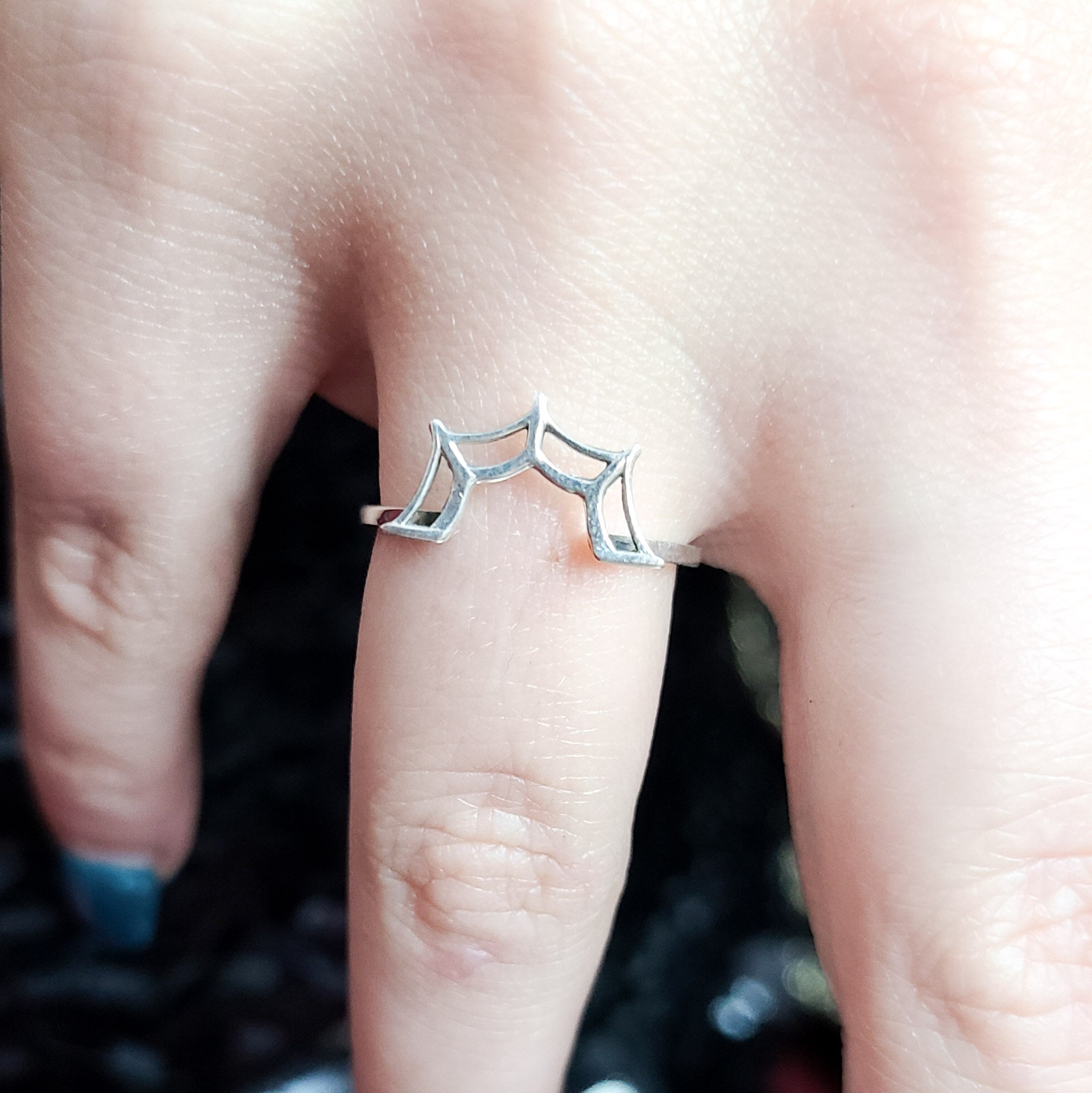 Spider Web Stacking Ring
