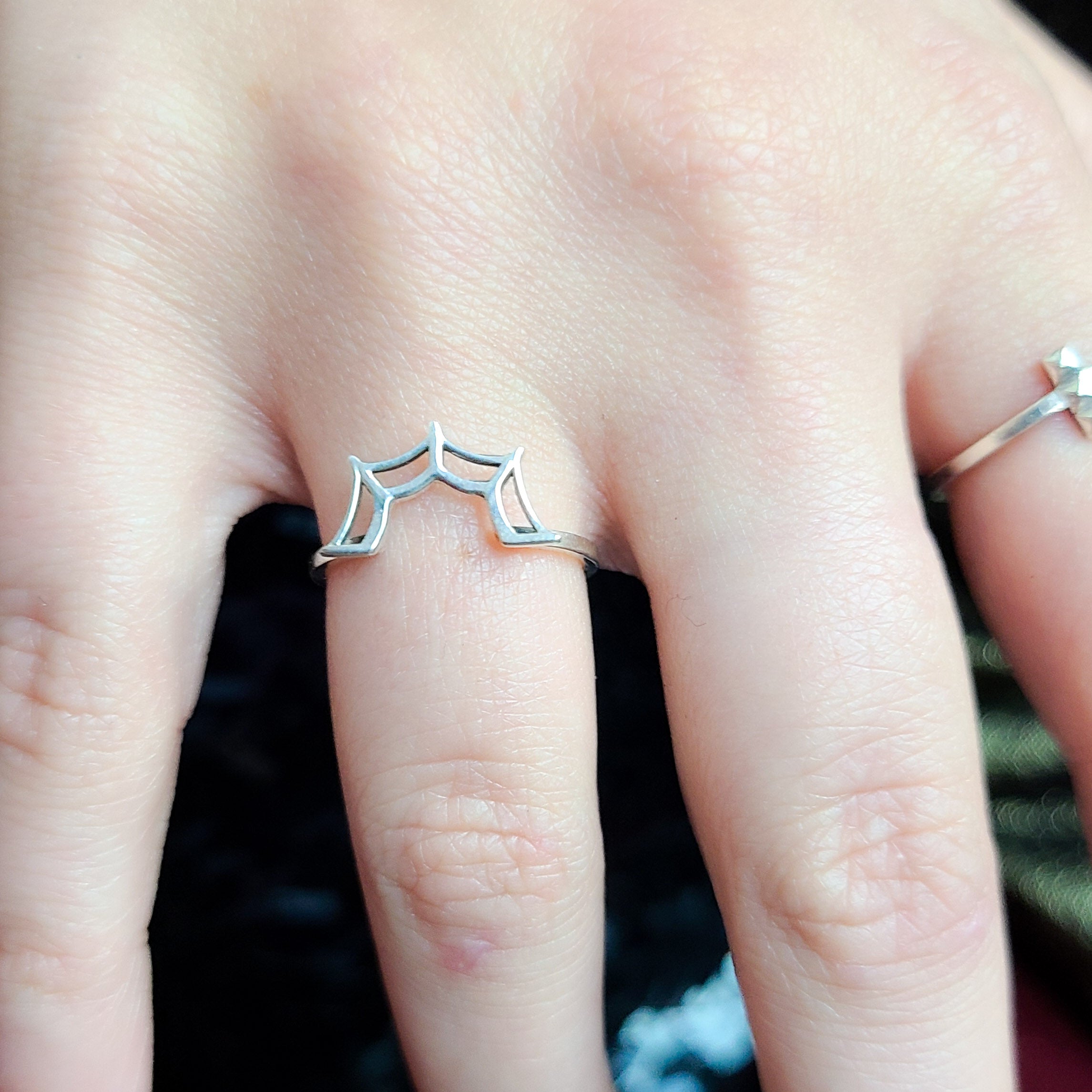 Spider Web Stacking Ring