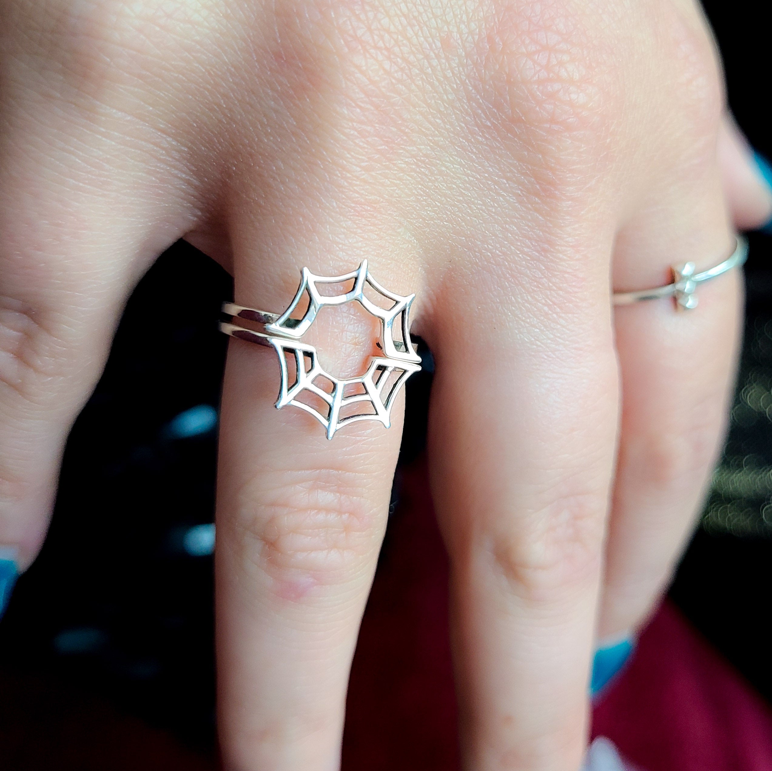 Spider Web Stacking Ring