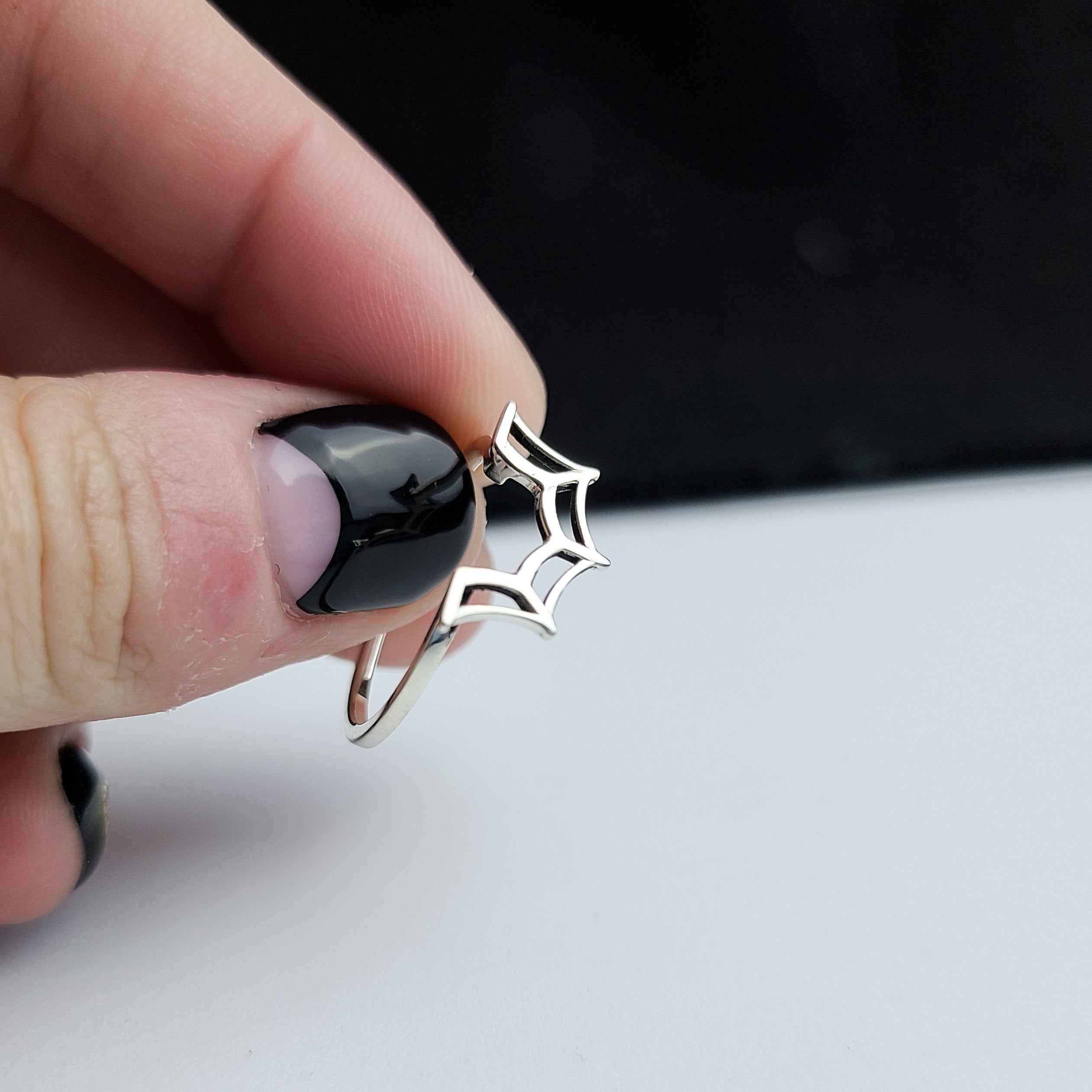 Spider Web Stacking Ring