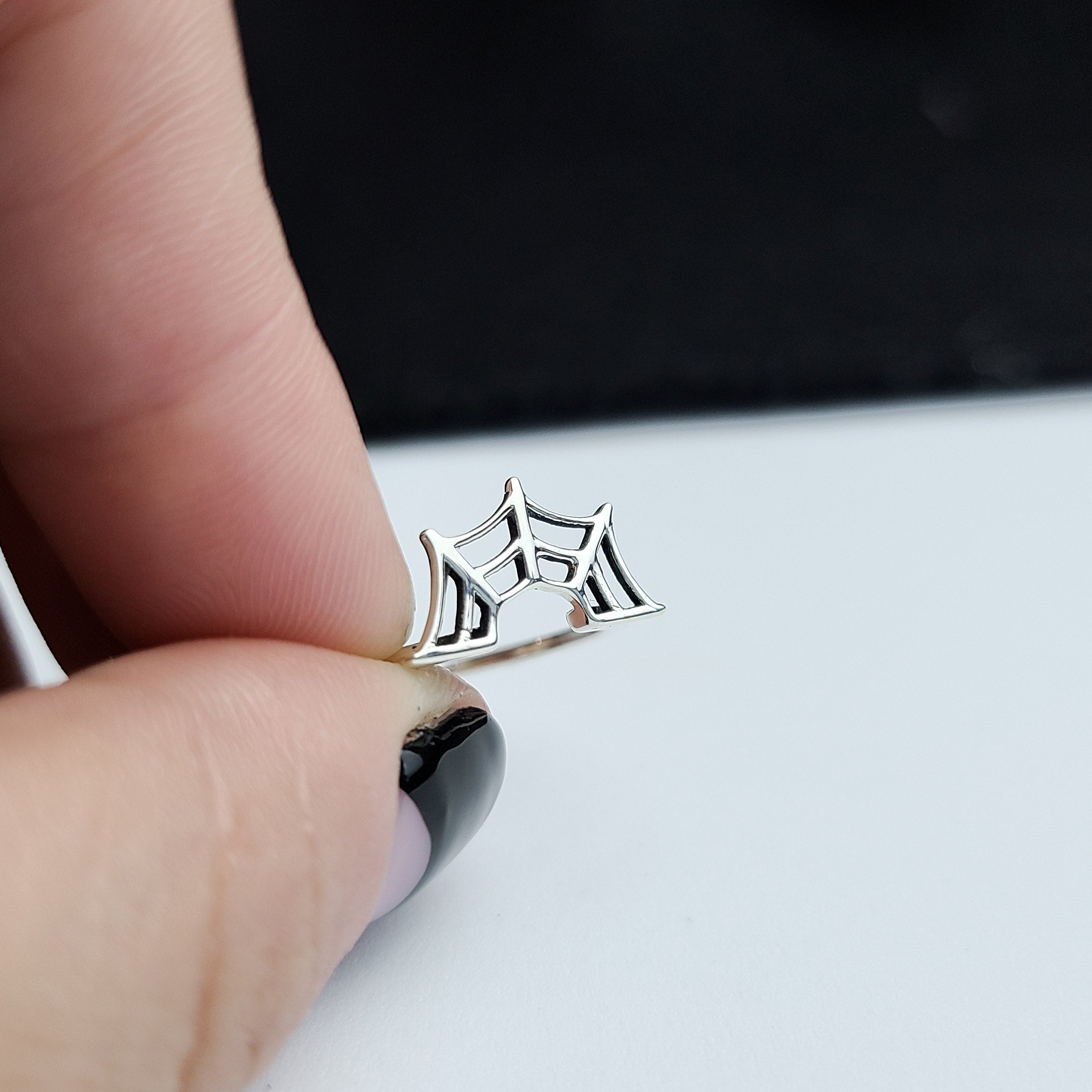 Stackable Spider web Ring