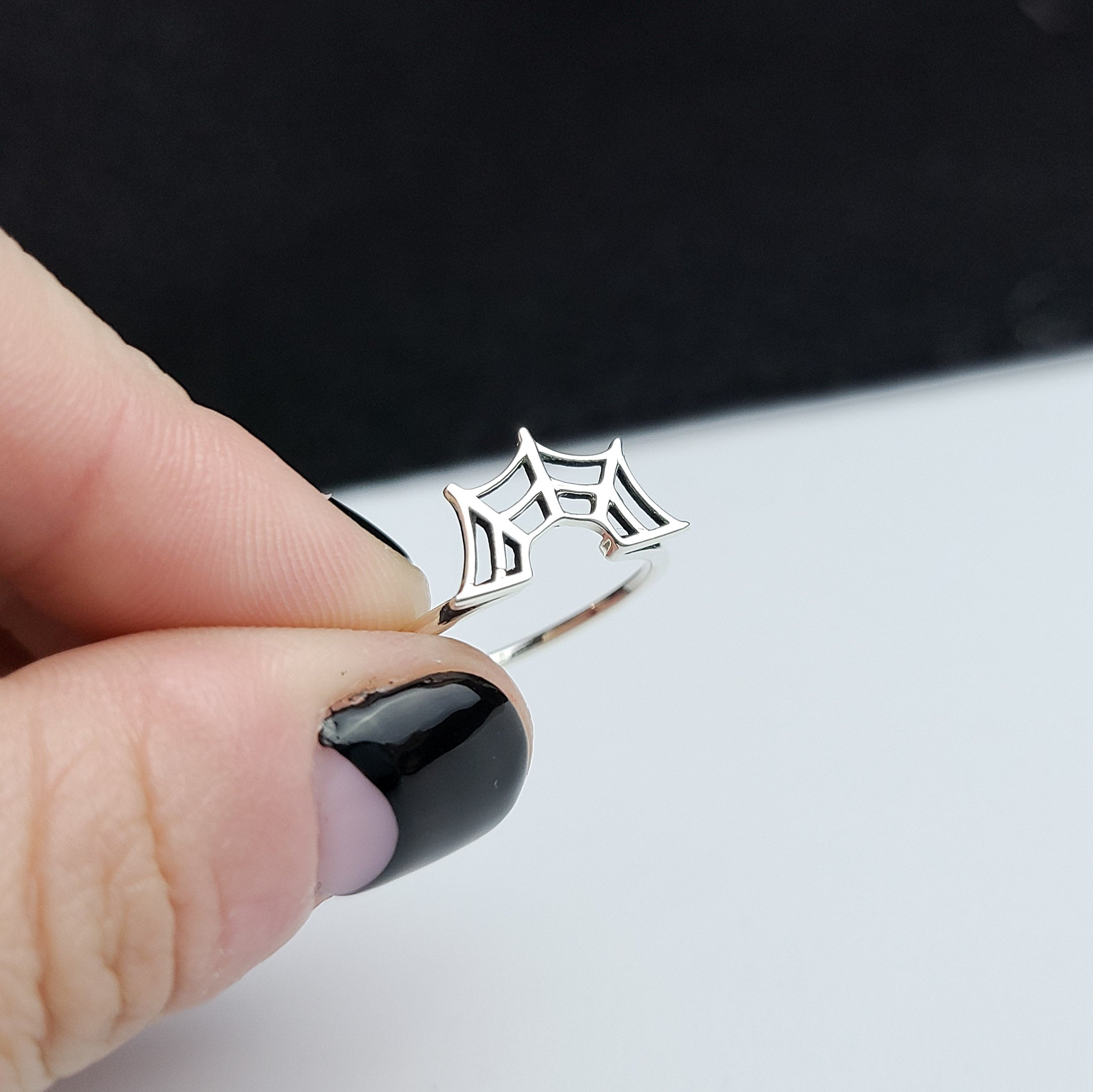 Stackable Spider web Ring