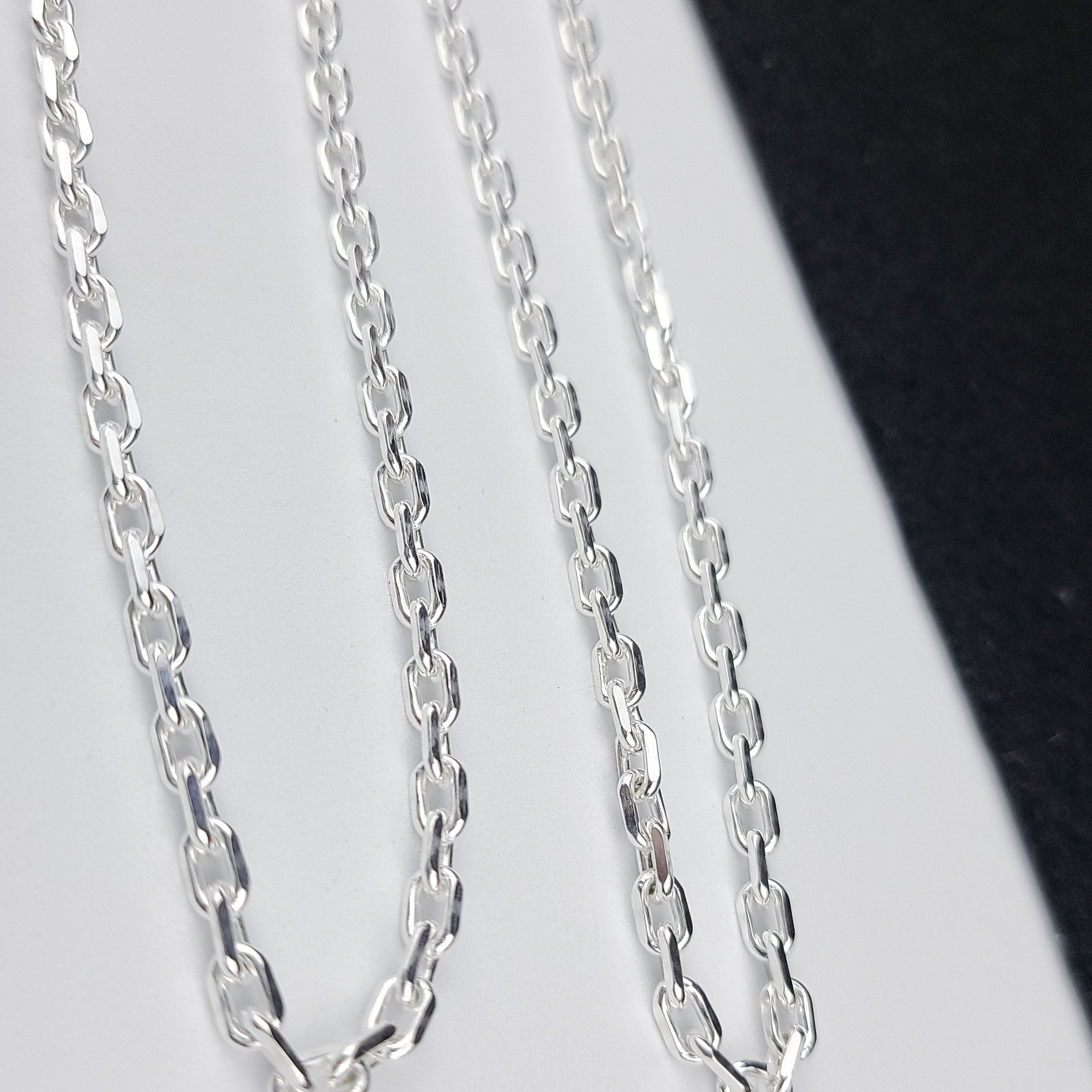 Heavy 4mm Diamond Cut Cable Chain