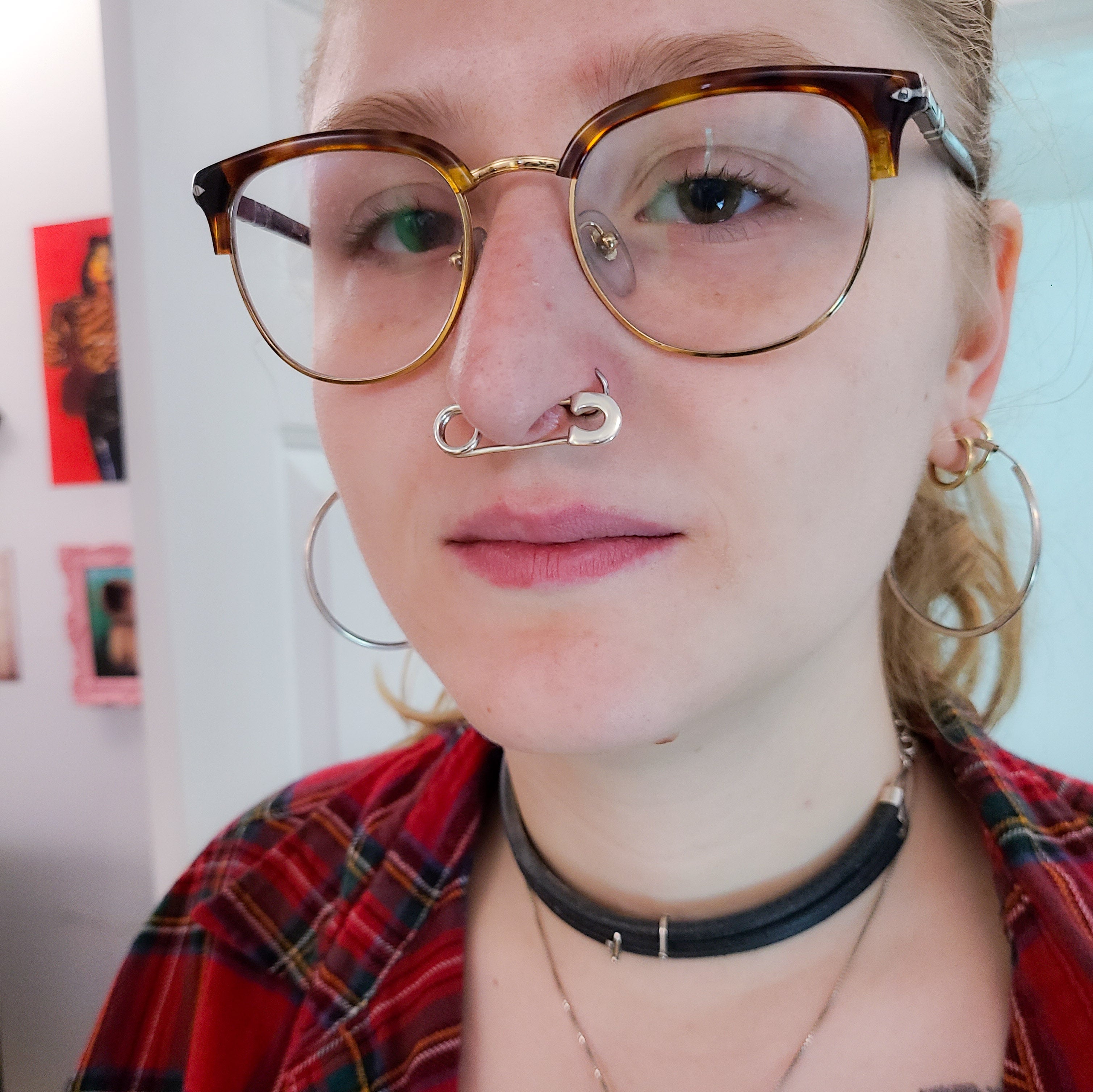 Safety Pin Septum - Cartillage Piercing