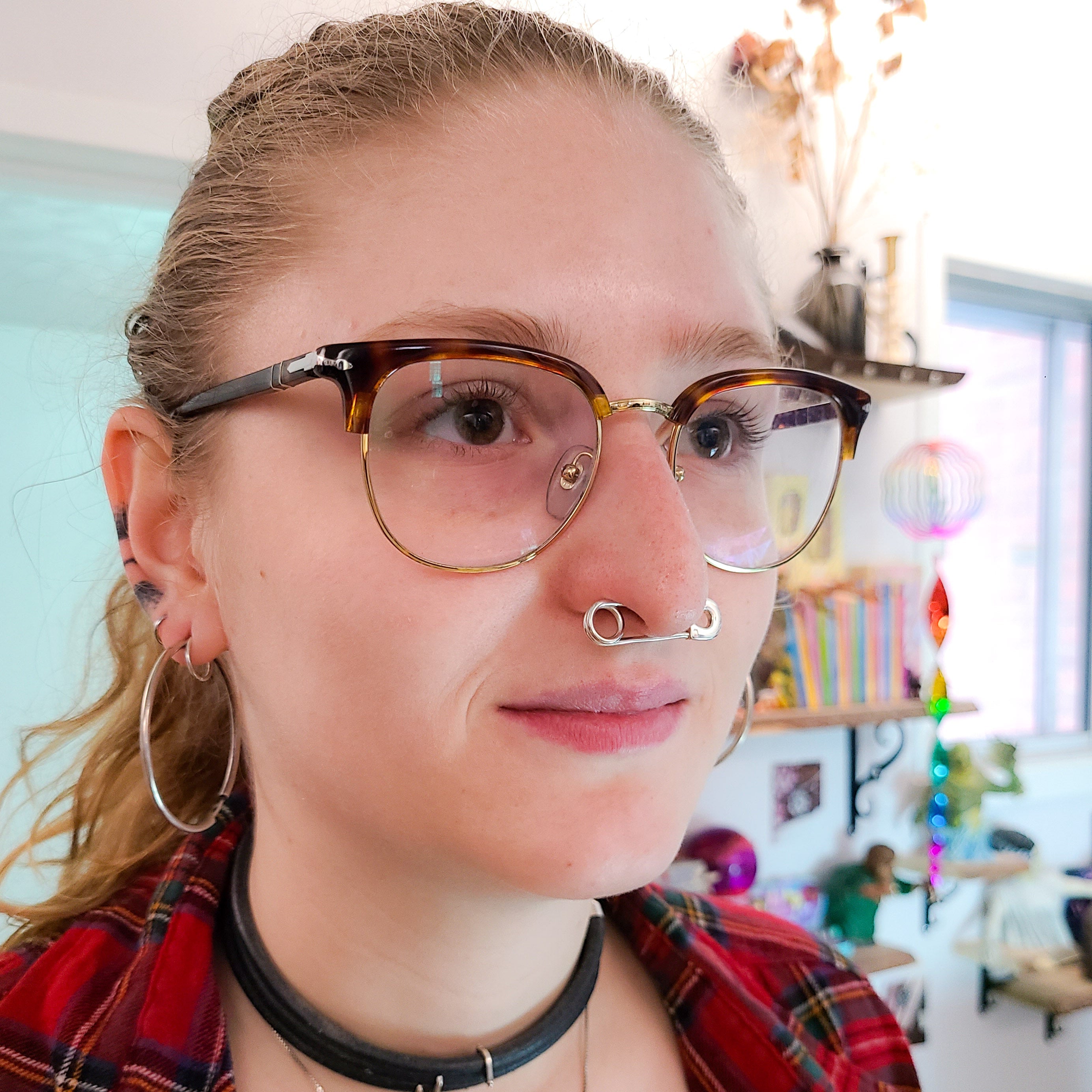 Safety Pin Septum - Cartillage Piercing