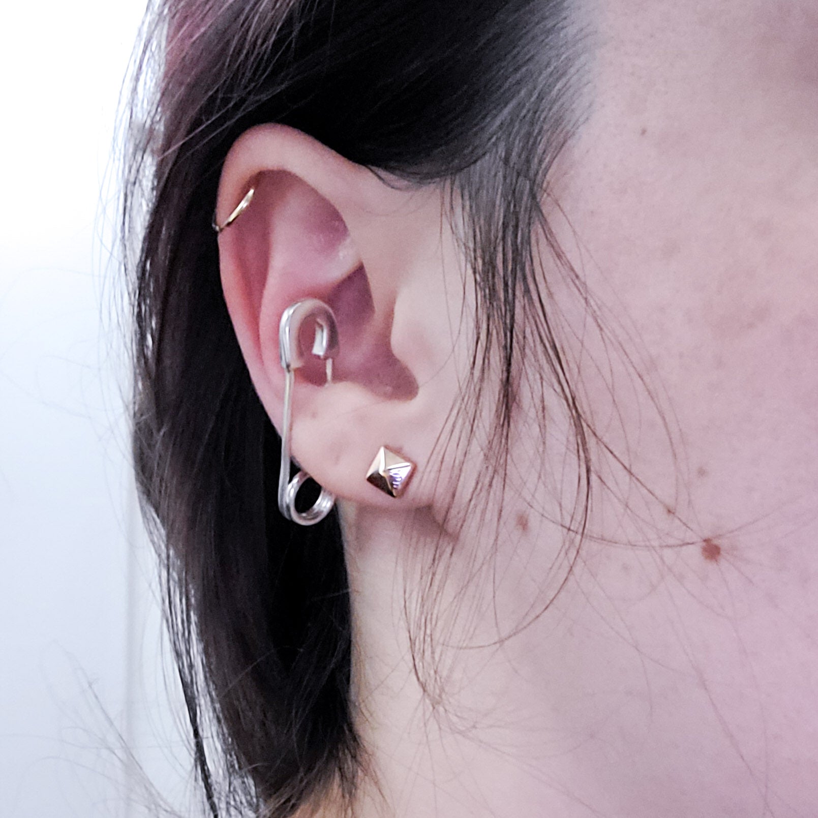 Safety Pin Septum - Cartillage Piercing