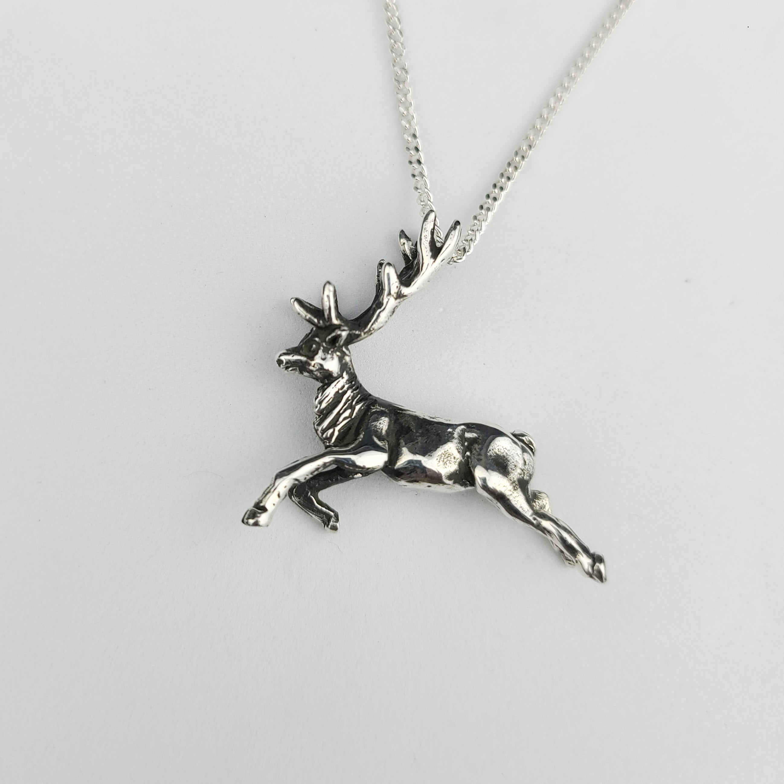 Silver Deer Pendant - Inchoo Bijoux