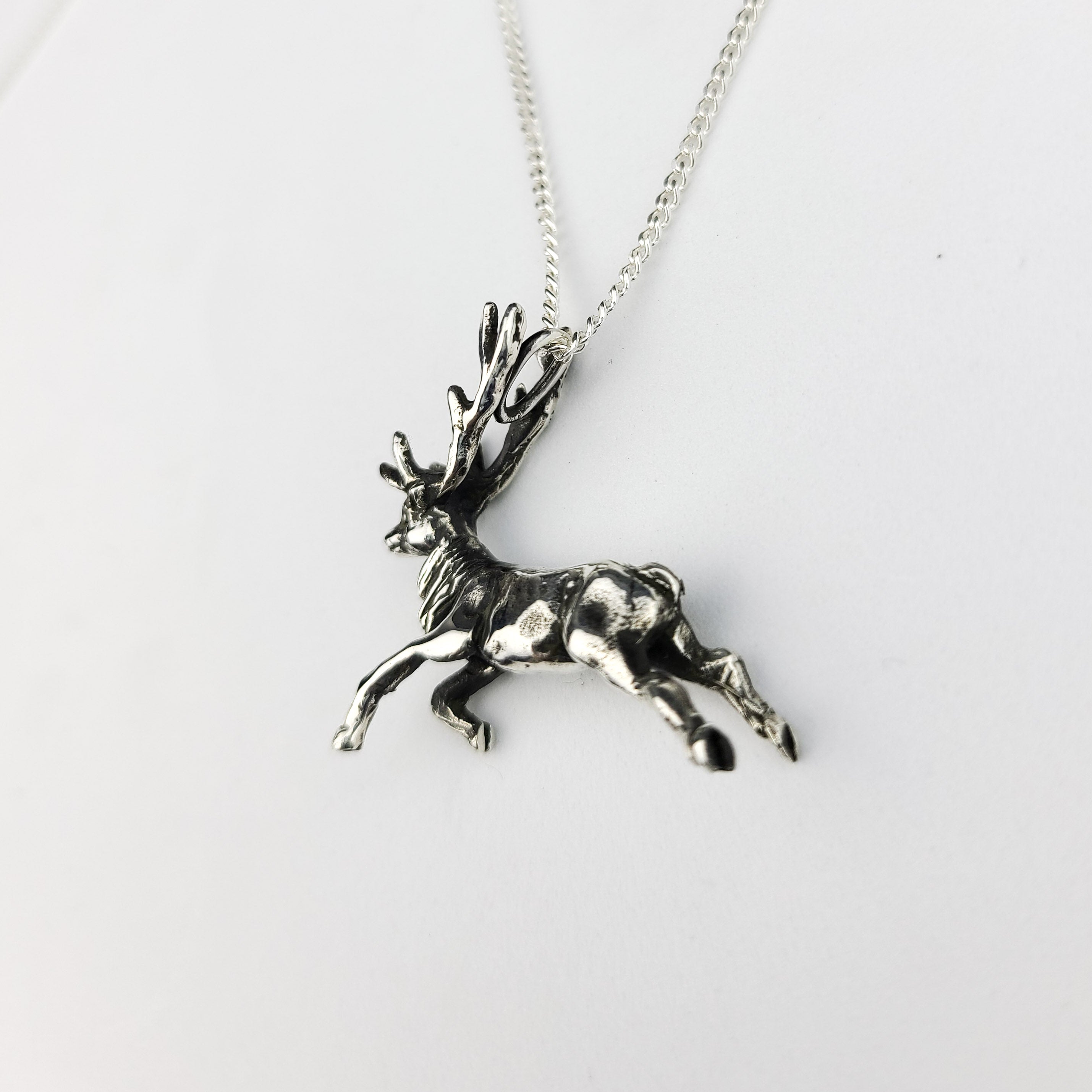 Silver Deer Pendant - Inchoo Bijoux