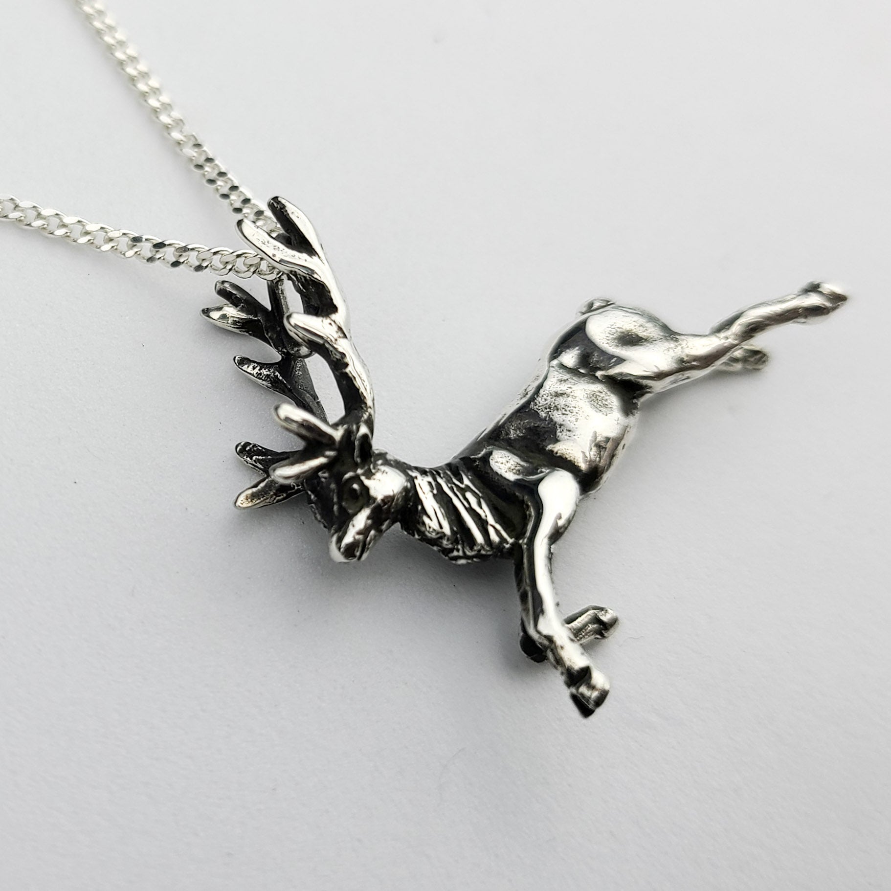 Silver Deer Pendant - Inchoo Bijoux