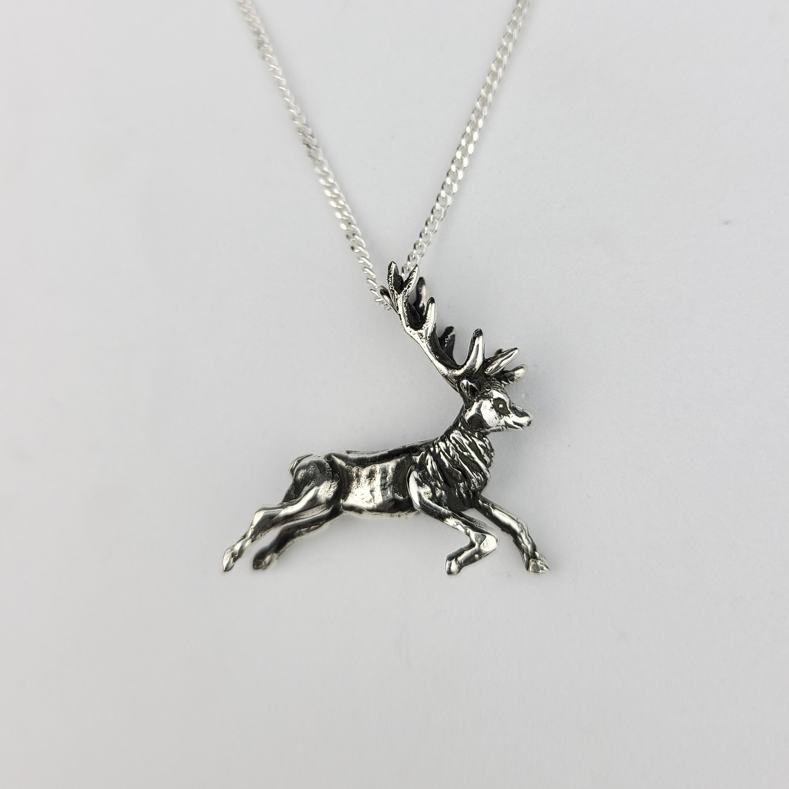 Silver Deer Pendant - Inchoo Bijoux
